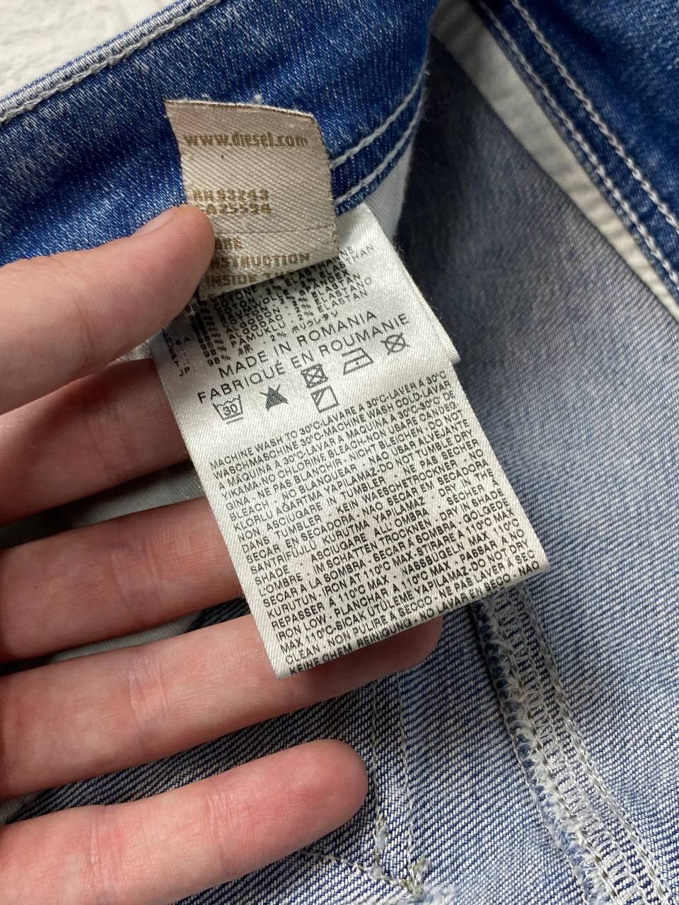 Diesel Diesel Poiak Jeans Mens Acid Washed Tapered Zipper Pockets Size US 34 / EU 50 - 20 Thumbnail