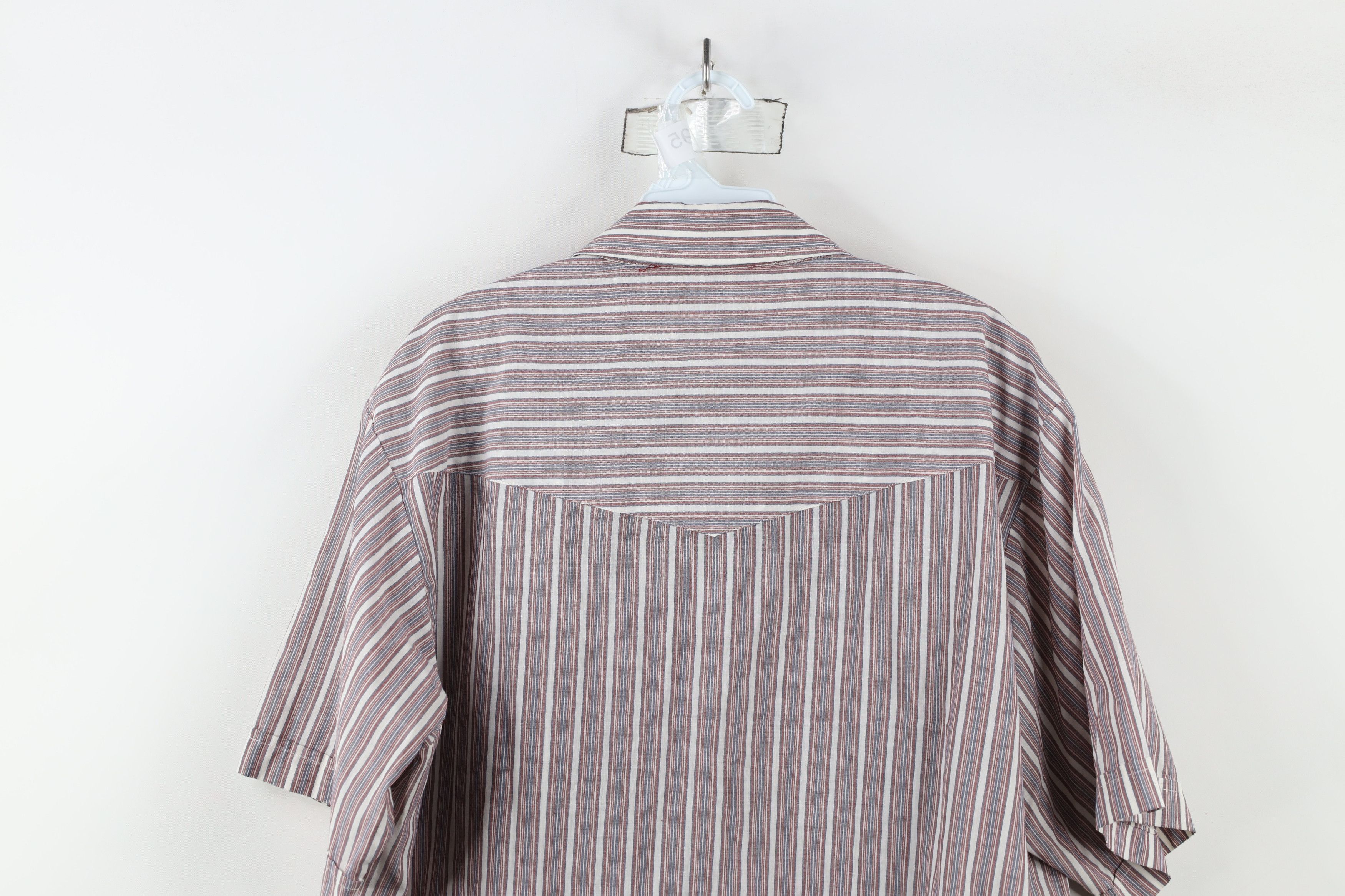 Vintage Vintage 70s 80s Streetwear Cowboy Striped Button Shirt Size US XL / EU 56 / 4 - 11 Thumbnail