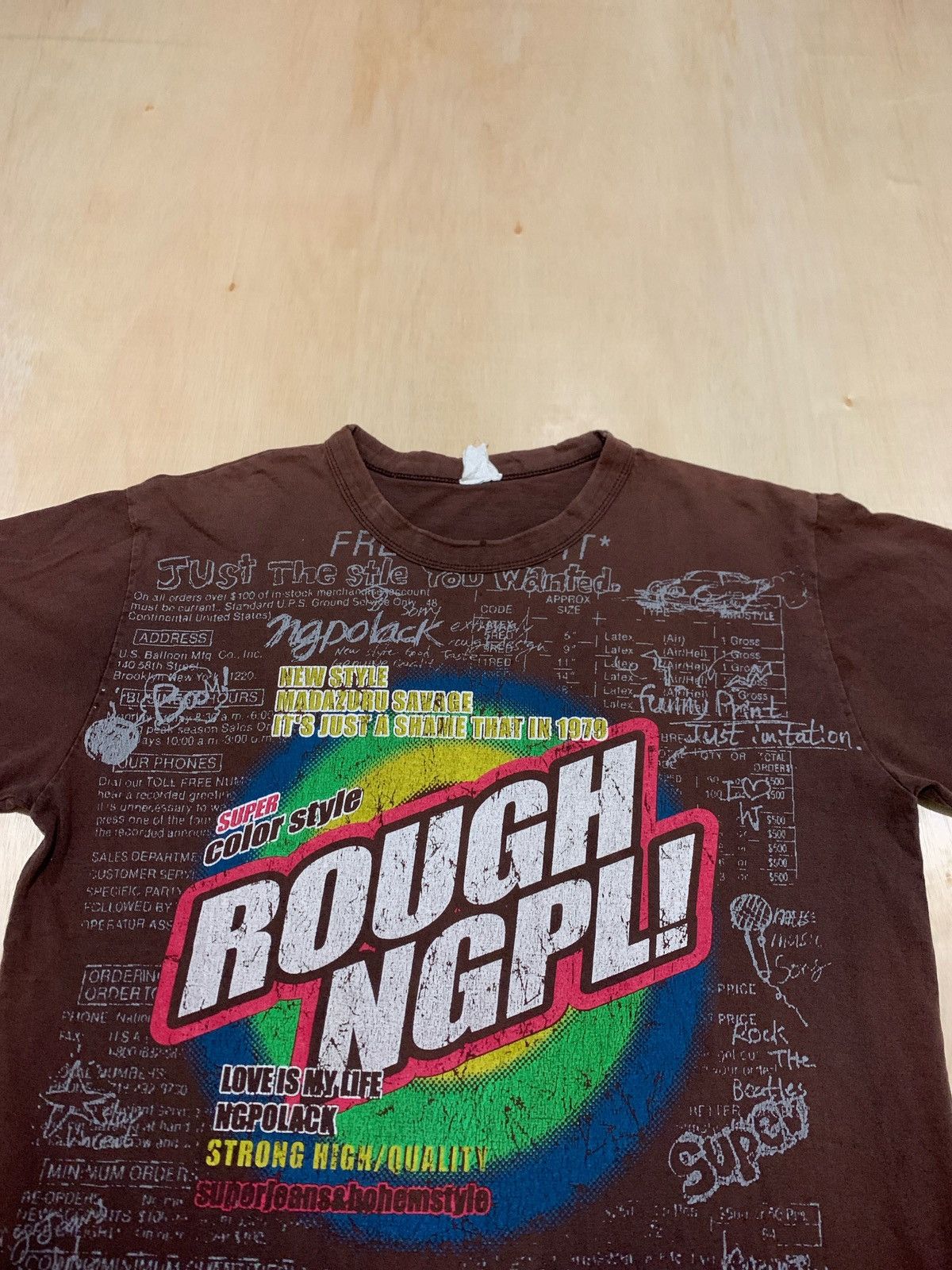 Japanese Brand × Vintage Vintage ROUGH NGPL! Tshirt Size US L / EU 52-54 / 3 - 2 Thumbnail