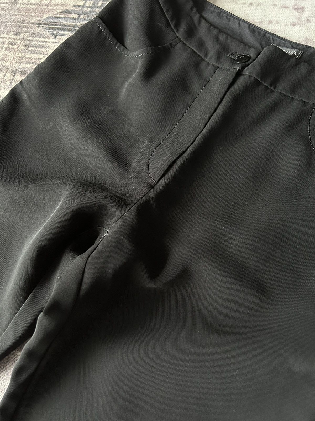 Chanel Vintage Chanel Trousers Black Pants Size 27" / US 4 / IT 40 - 8 Thumbnail