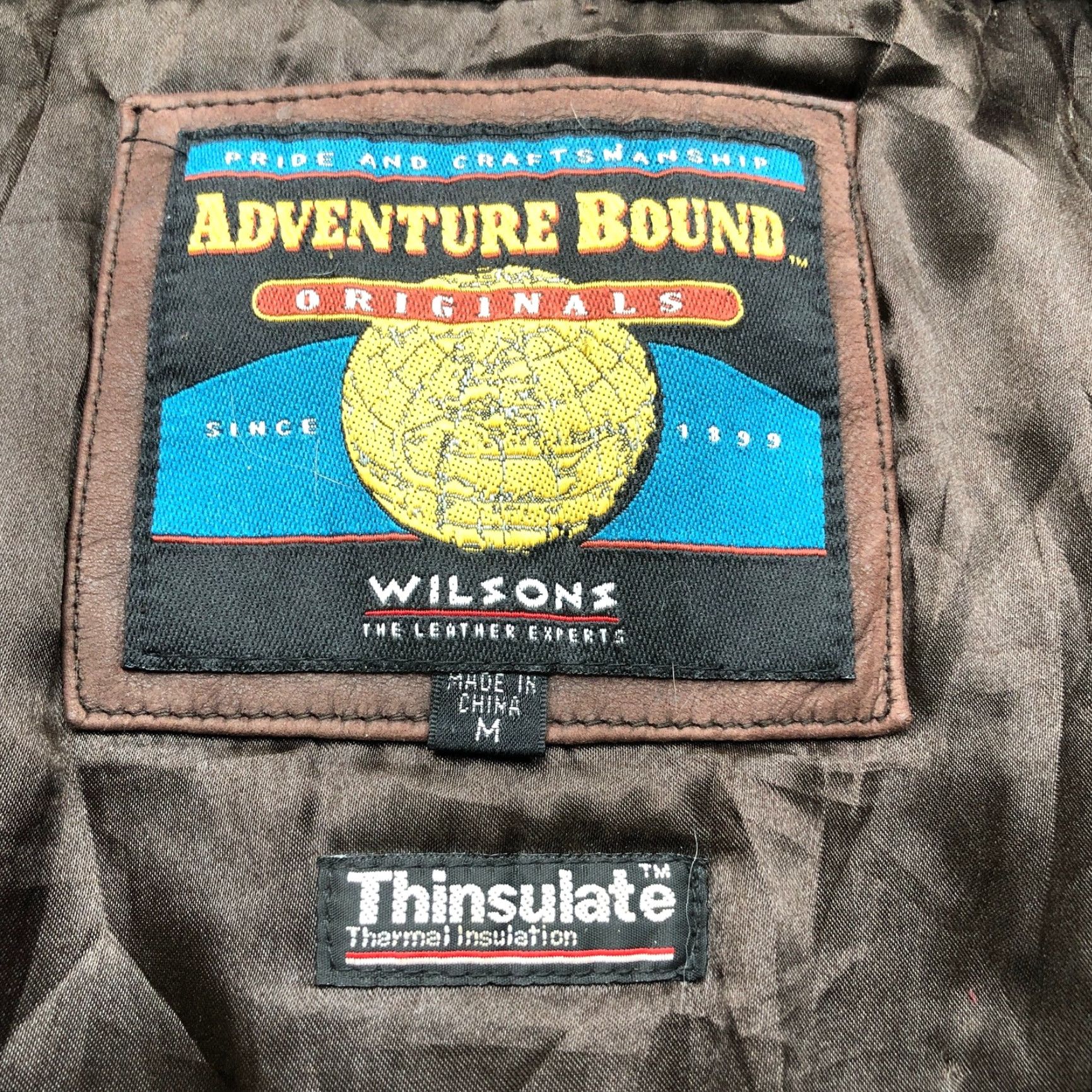 Vintage VINTAGE Wilsons Leather Adventure Bound Long Leather Coat Mens M Thinsulate Brown Belted Lined Pockets 90s Overcoat Polo Size US M / EU 48-50 / 2 - 2 Thumbnail