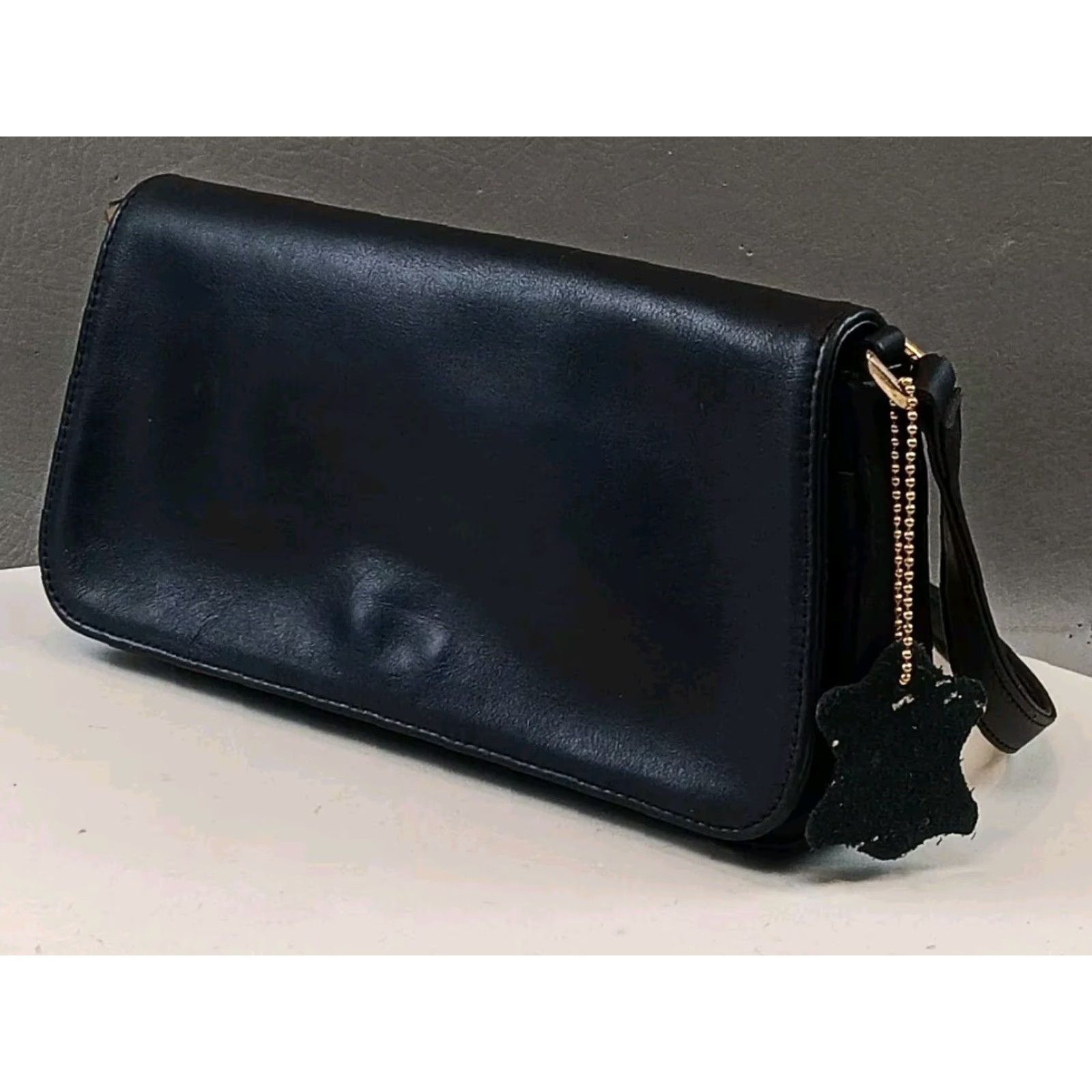 Giani Bernini Giani Bernini Shoulder Bag Black Leather Purse Clutch Small Women Formal Casual Vintage No Size ONE SIZE - 4 Thumbnail