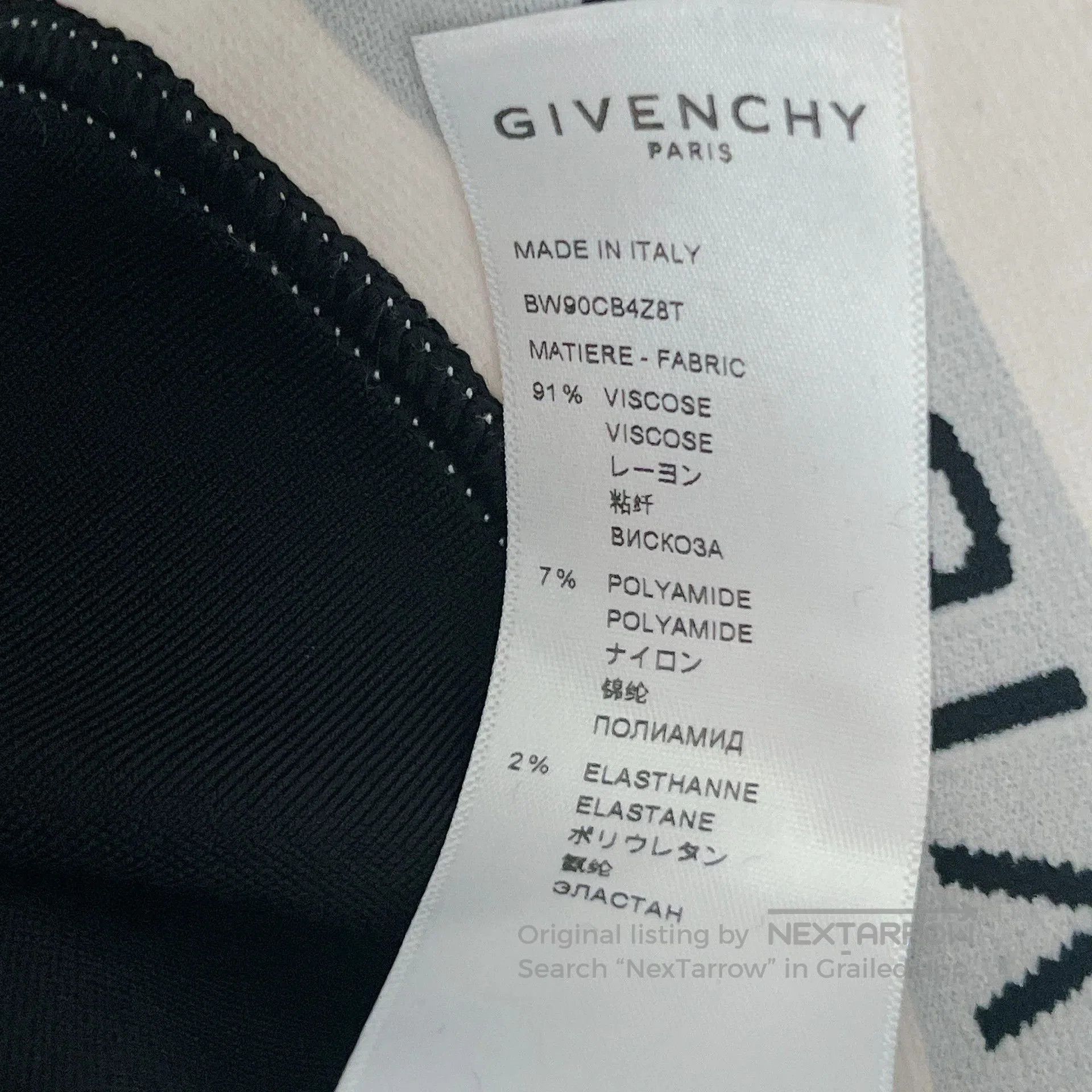 Givenchy Givenchy Black Letter Short Top M. Size US M / EU 48-50 / 2 - 6 Thumbnail