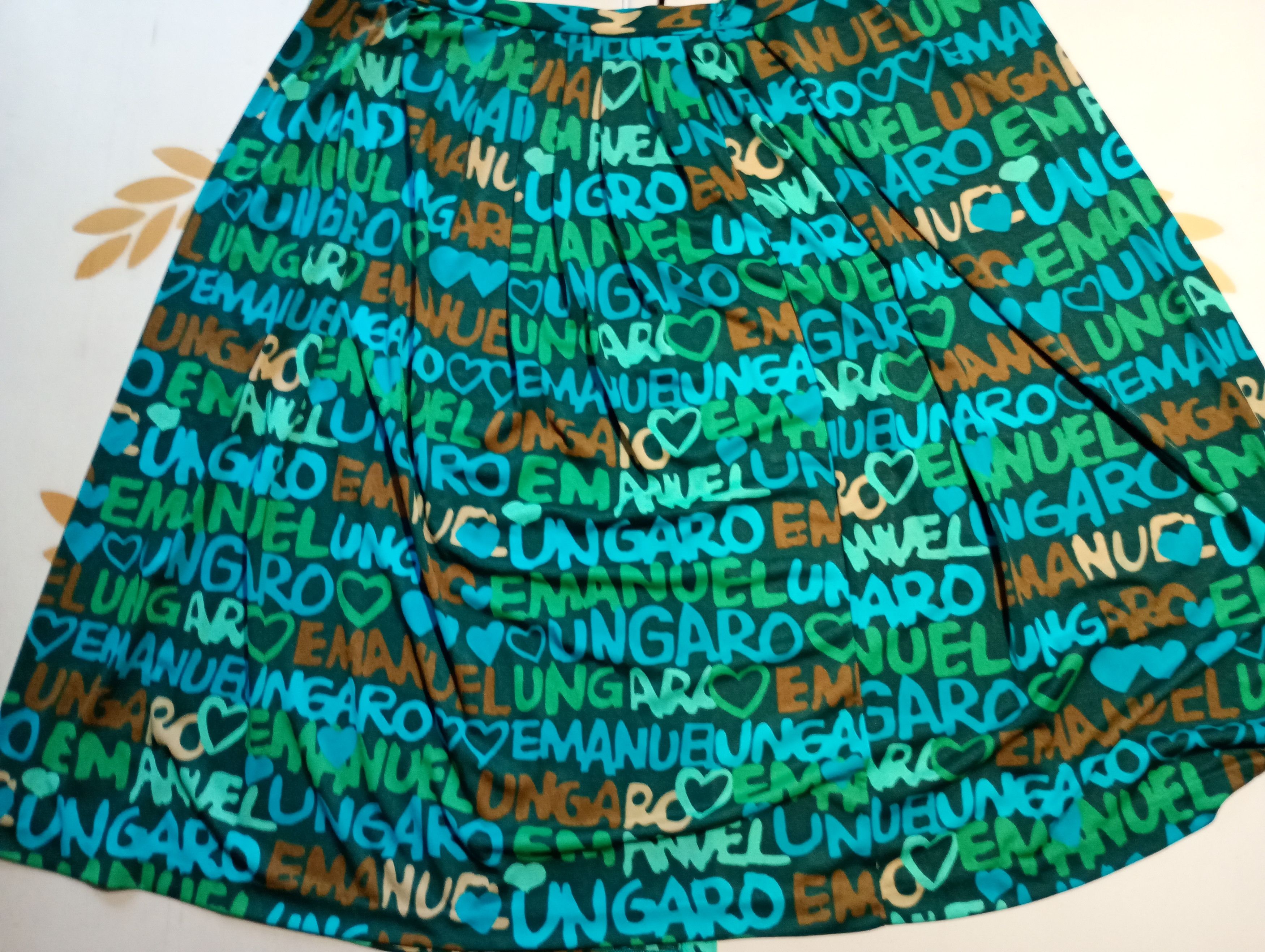Emanuel Ungaro Emanuel Ungaro Pareo Monogram Skirt Vintage Size 30" / US 8 / IT 44 - 10 Thumbnail