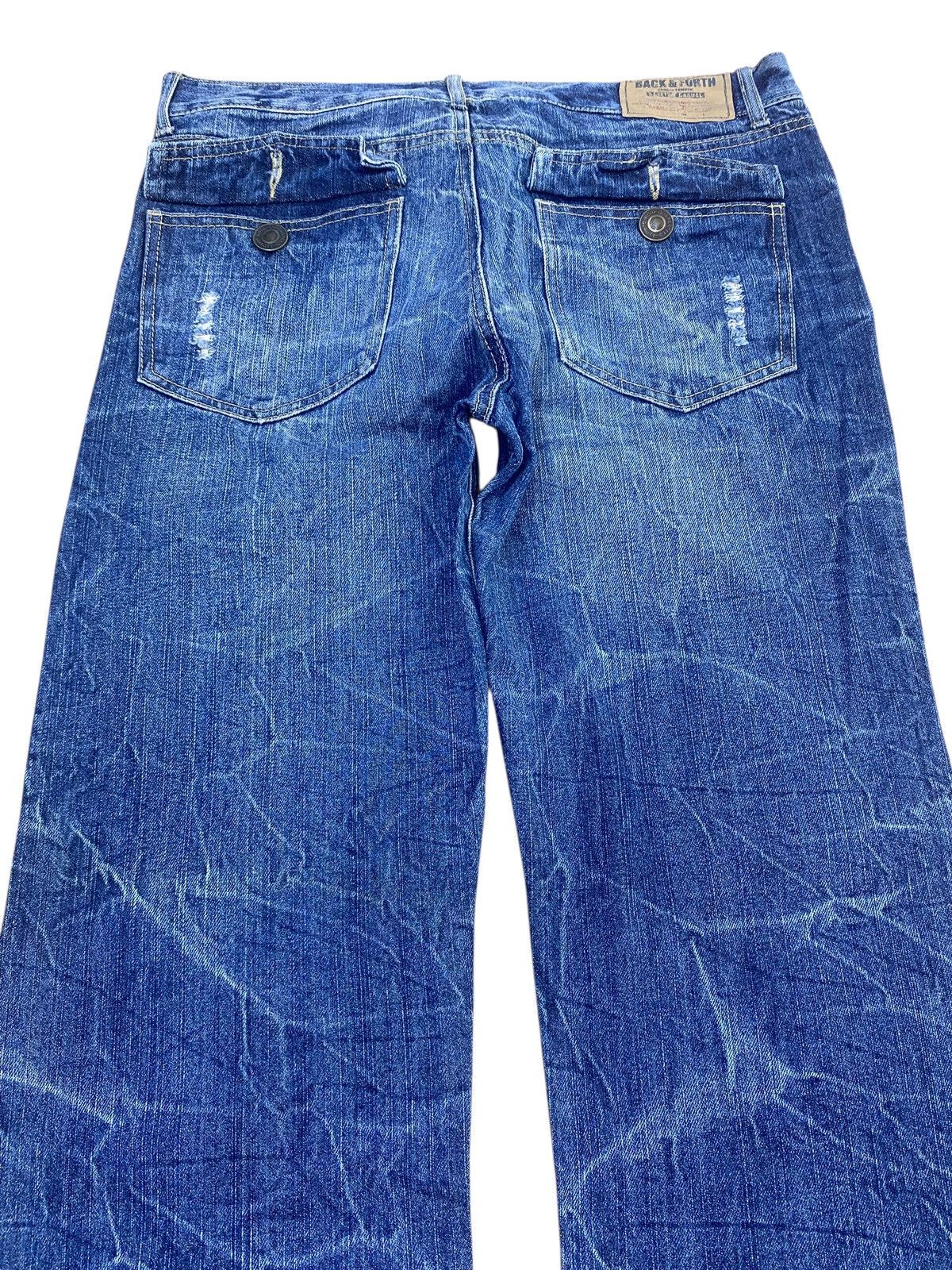 Japanese Brand Back & Forth Brand Thunder Wqsh Style Ripped Jeans Size US 34 / EU 50 - 4 Thumbnail