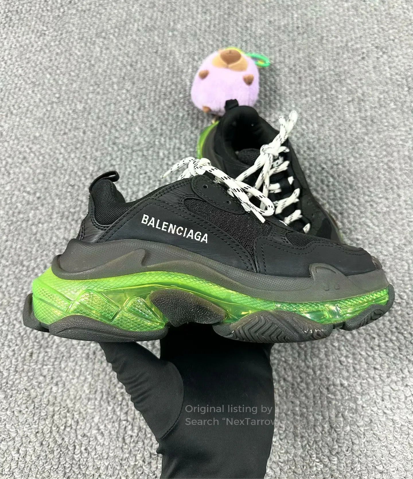 Balenciaga Balenciaga Black and Green Dad Shoes| Size US 5.5 / IT 35.5 - 3 Thumbnail