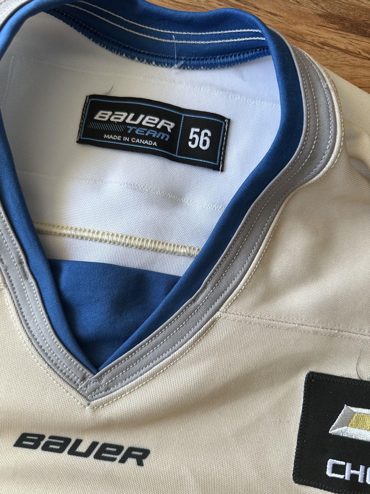 Vintage Vintage 90s Bauer Team Langley Thunder Hockey Jersey #3 Size US XL / EU 56 / 4 - 10 Thumbnail
