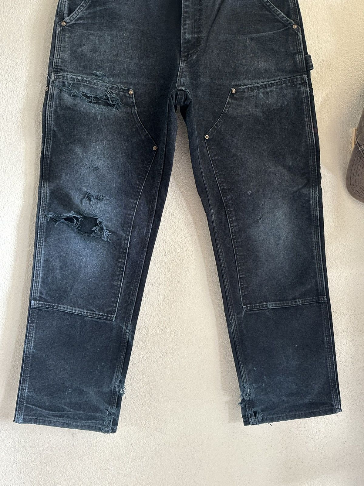 Carhartt (32x30) Vintage Trashed Carhartt Double Knee B01 BLK Size US 32 / EU 48 - 3 Thumbnail