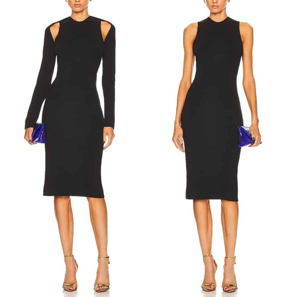 Tom Ford o1loc1c0924 ACK318 Knitted Dress in Black Size S / US 4 / IT 40 - 3 Thumbnail