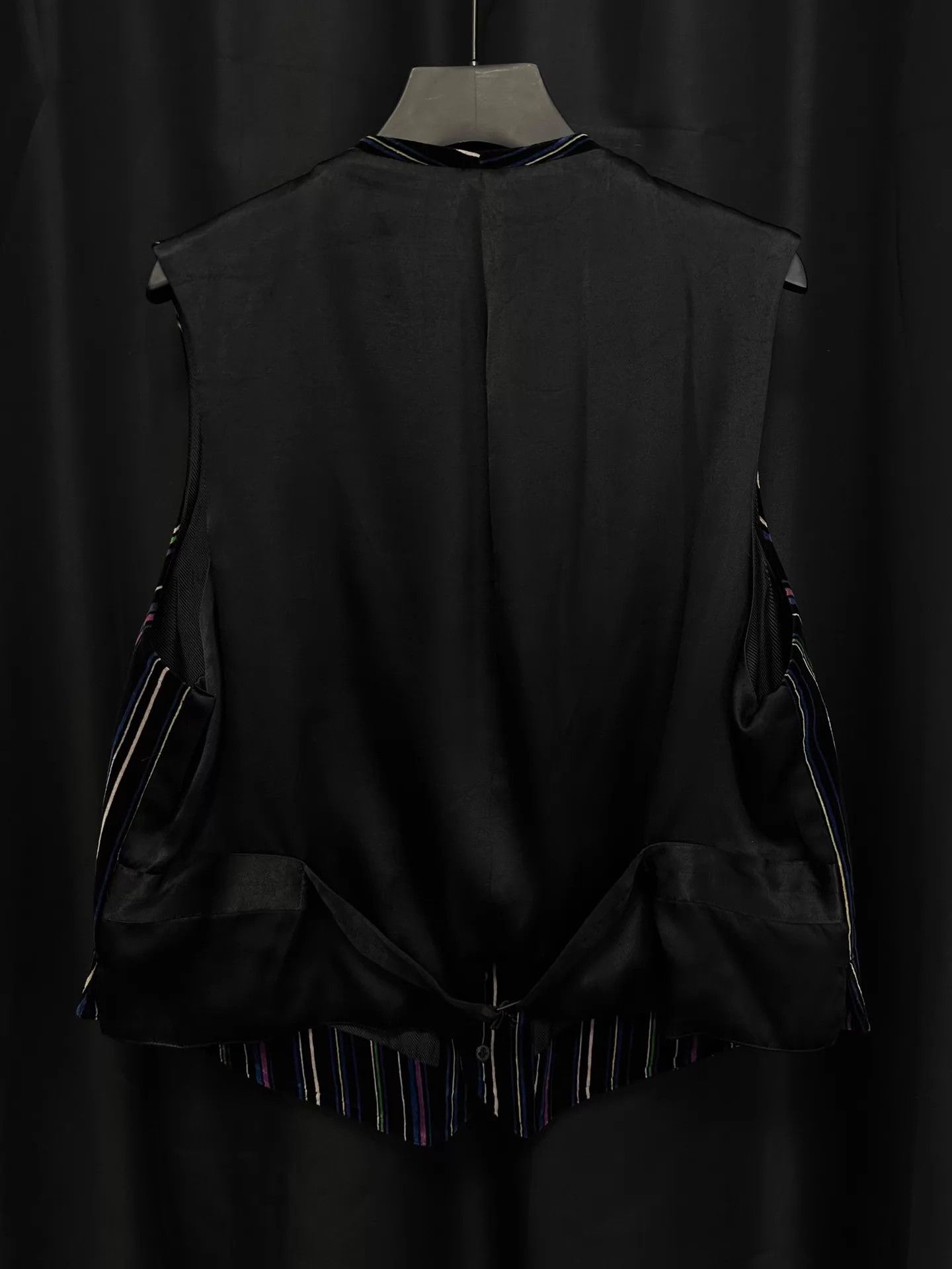 Yohji Yamamoto Yohji Yamamoto 93AW Wenders Velvet Silk Striped Vest Size US M / EU 48-50 / 2 - 2 Thumbnail