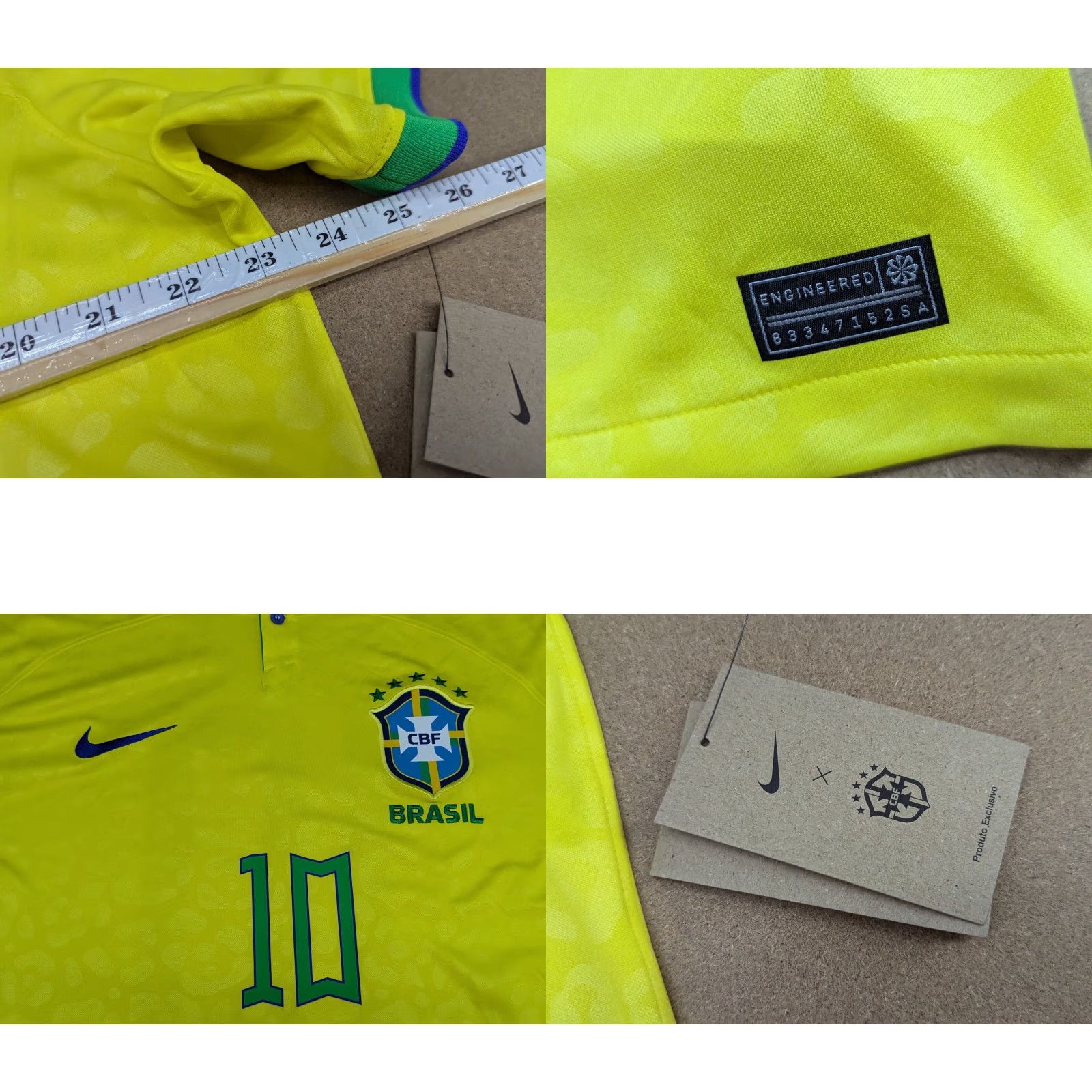 Adidas Nike Brazil 2022-2023 Home Jersey XL Adult Football Yellow Shirt Sportswear Mens Size US XL / EU 56 / 4 - 8 Thumbnail