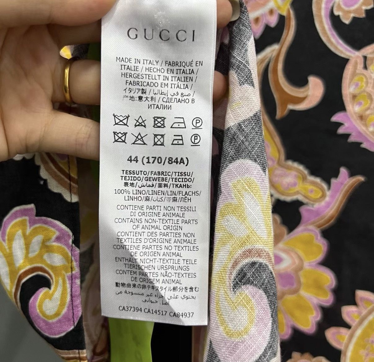 Gucci Gucci Vintage Floral All-over Print Short Sleeve Shirt J41 Size M / US 6-8 / IT 42-44 - 5 Thumbnail