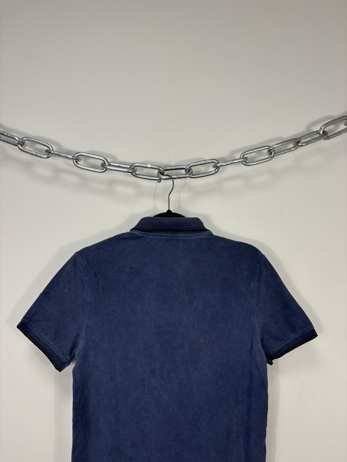 Moncler Maglia Polo Manica Corta Garment Dyed Polo Shirt