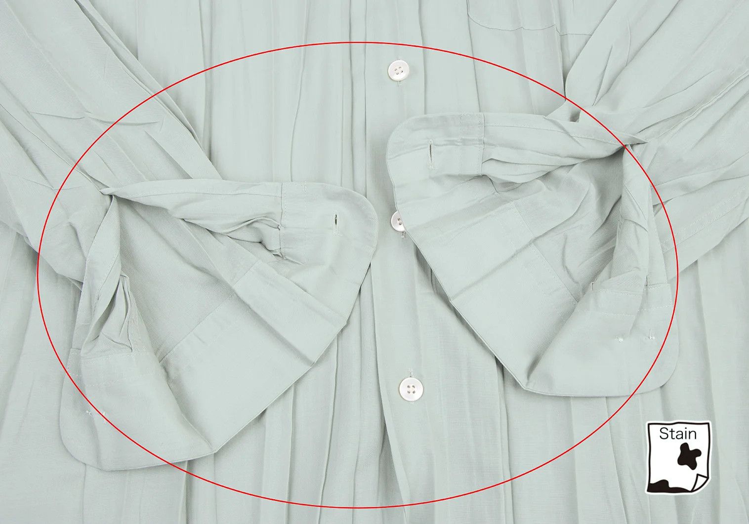 Issey Miyake Long Sleeve Pleated Shirt in Light Green Size US XL / EU 56 / 4 - 12 Thumbnail