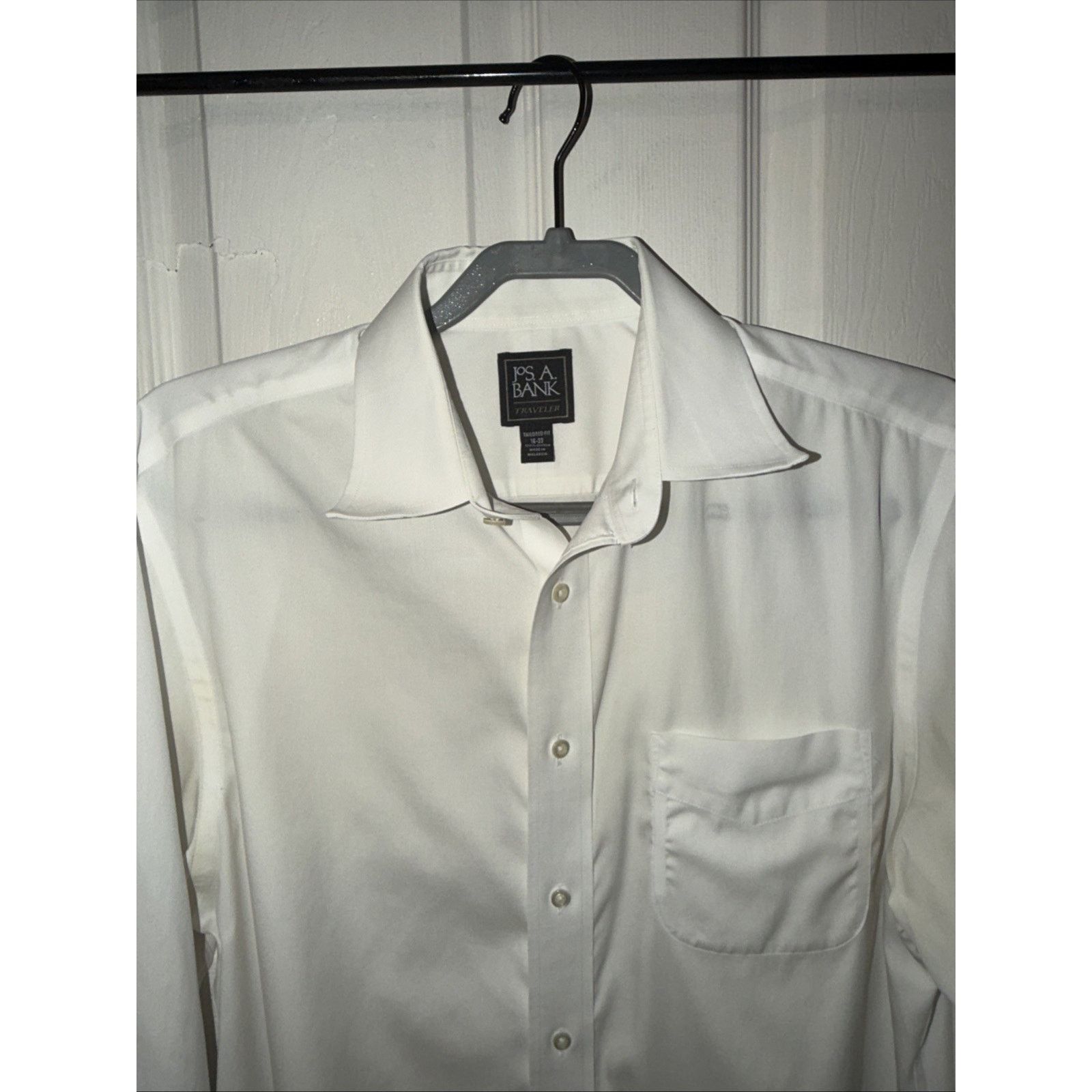 Jos. A. Bank Jos A Bank Travelers Collection Dress Shirt Mens 16-33 Size US L / EU 52-54 / 3 - 2 Thumbnail