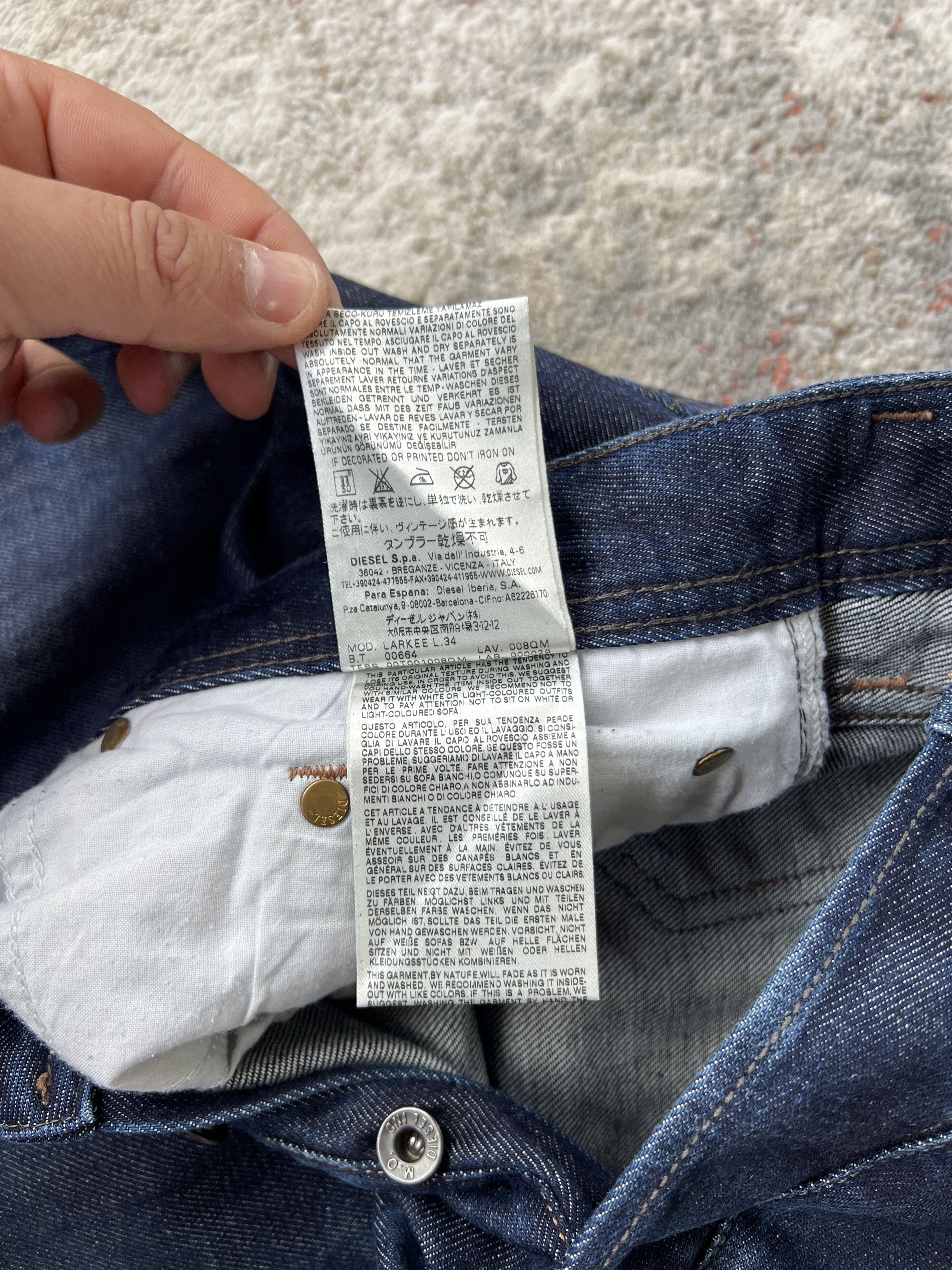 Diesel Diesel Larkee Jeans Size US 36 / EU 52 - 9 Thumbnail