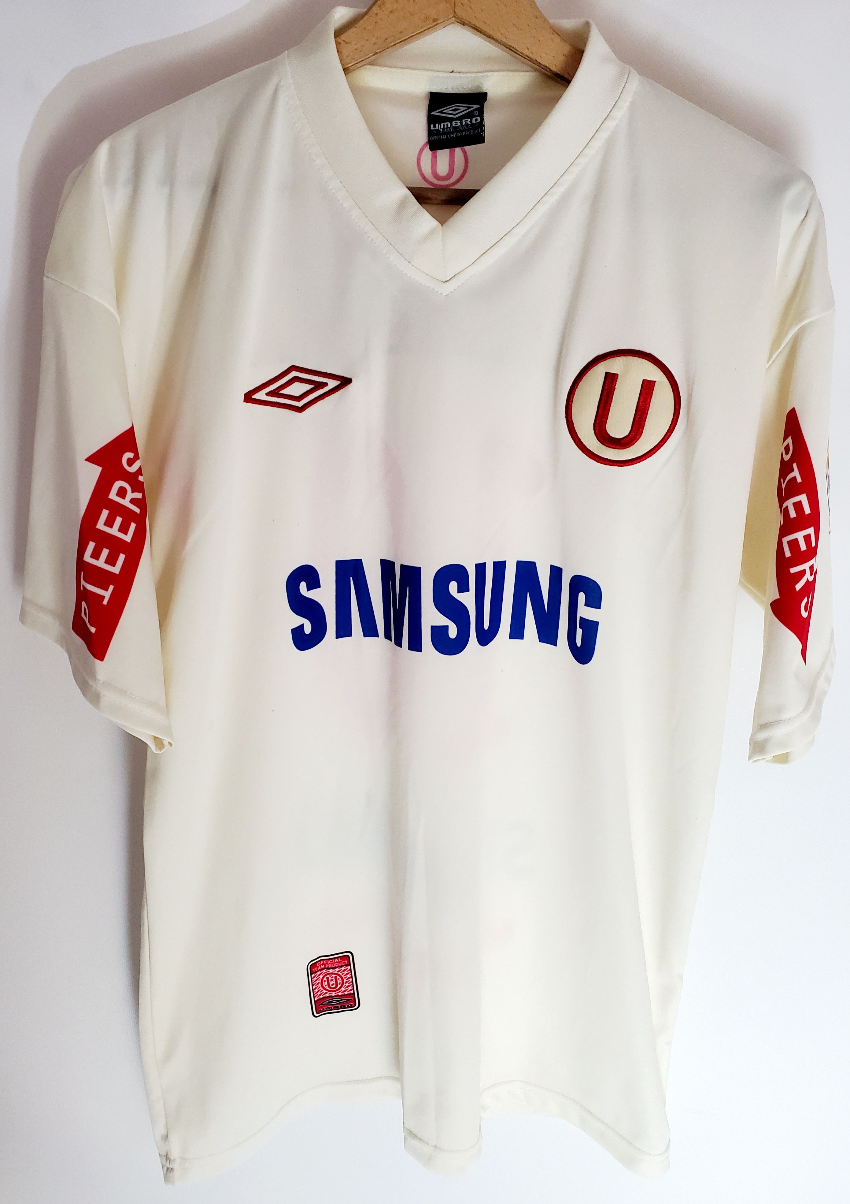 Vintage Peru Club Sporting Cristal Soccer Jersery #10 L reprint Size US L / EU 52-54 / 3 - 1 Thumbnail