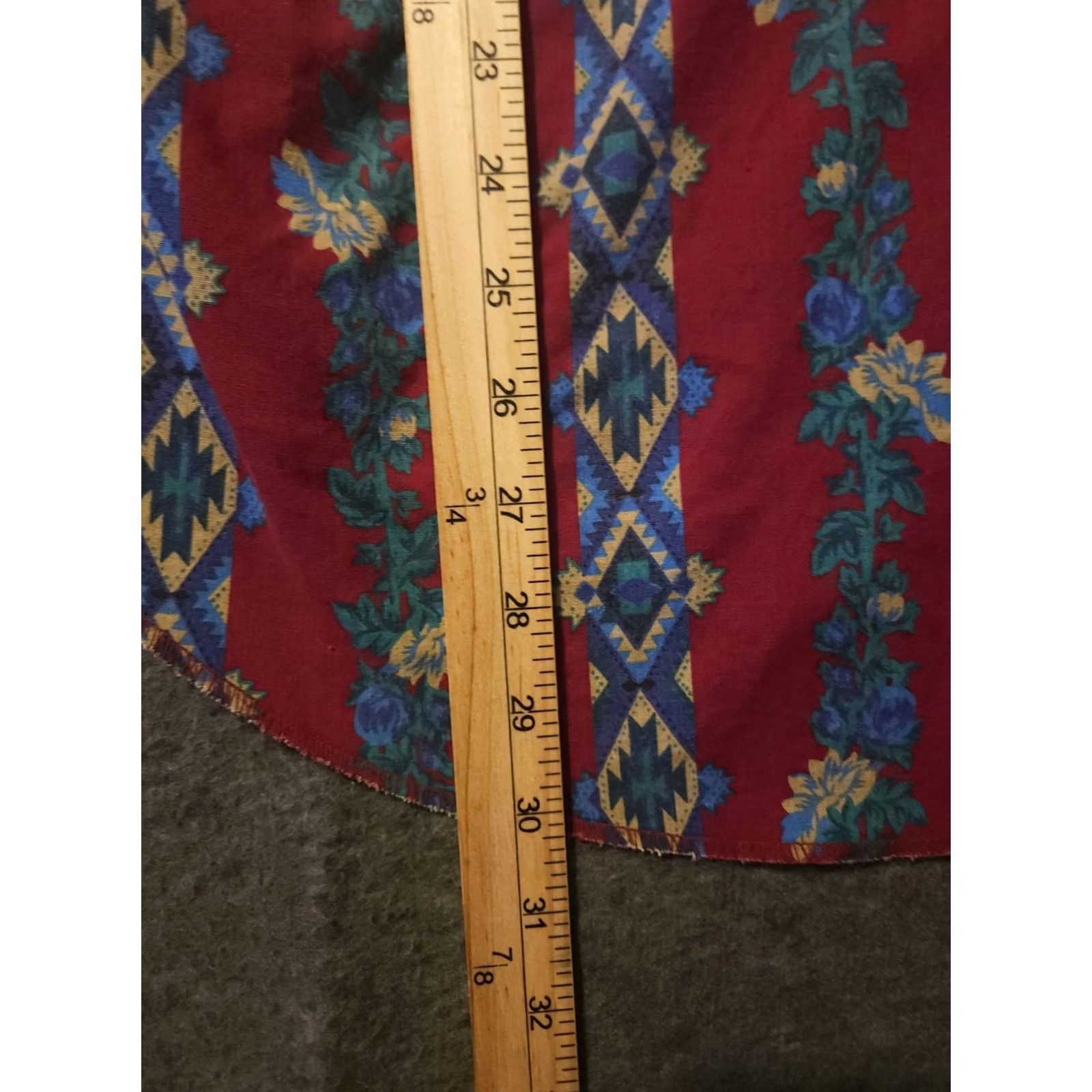 Wrangler VINTAGE Wrangler Button-Down Shirt Mens XL Red Striped 42 Chest USA Western Cowboy 80s 90s Pattern Pockets Easy Care Cotton Office Casual Size US XL / EU 56 / 4 - 7 Thumbnail
