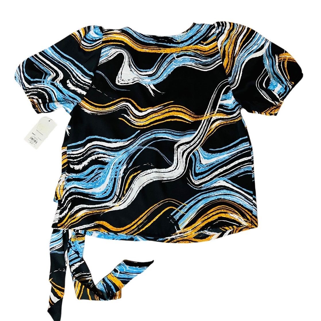 Other Nine West Wrap Silky Cropped Shirt Blouse SMALL Romantic Size S / US 4 / IT 40 - 5 Thumbnail