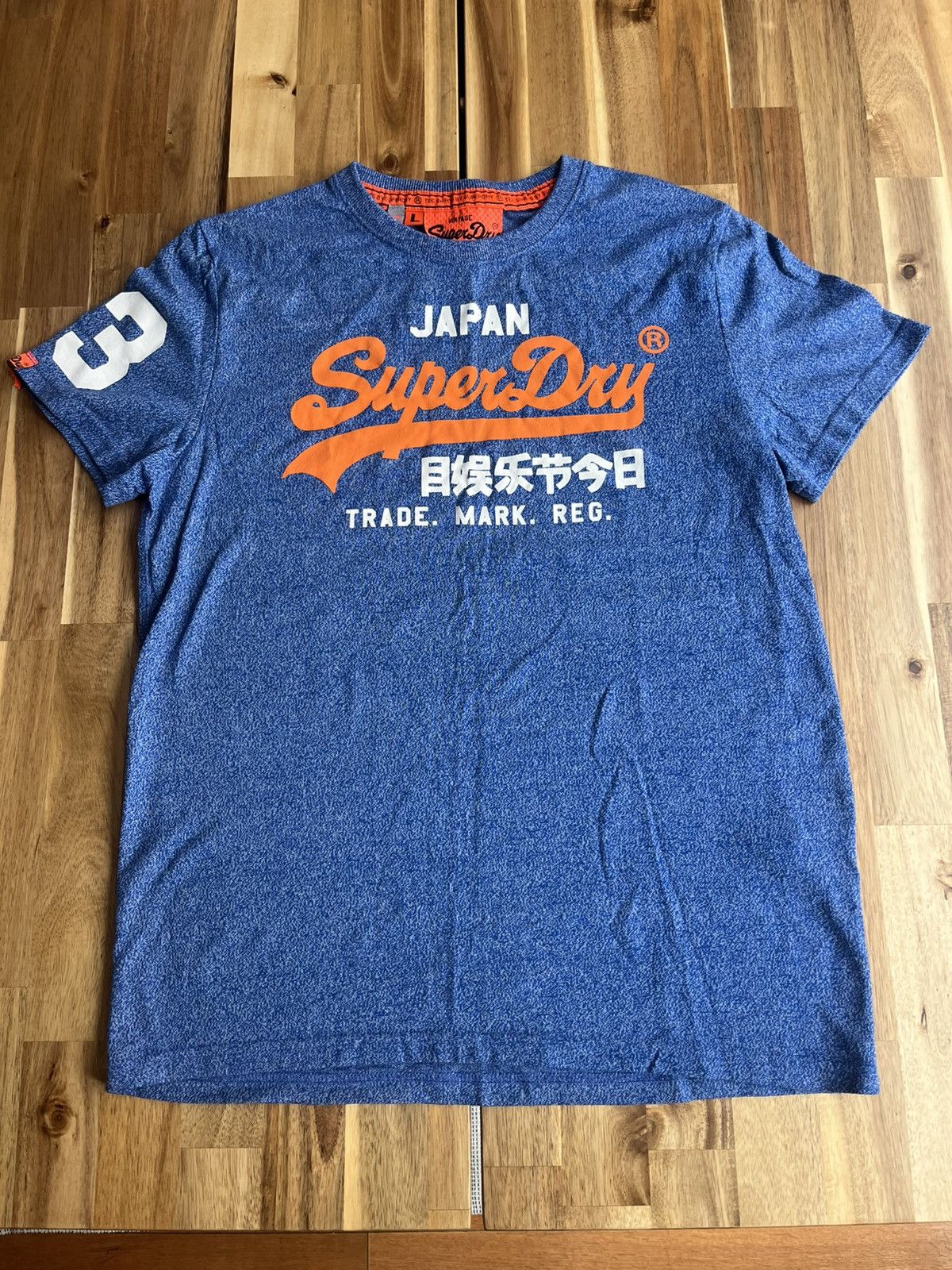 Superdry Men’s Blue Superdry T-Shirt Size US L / EU 52-54 / 3 - 1 Thumbnail