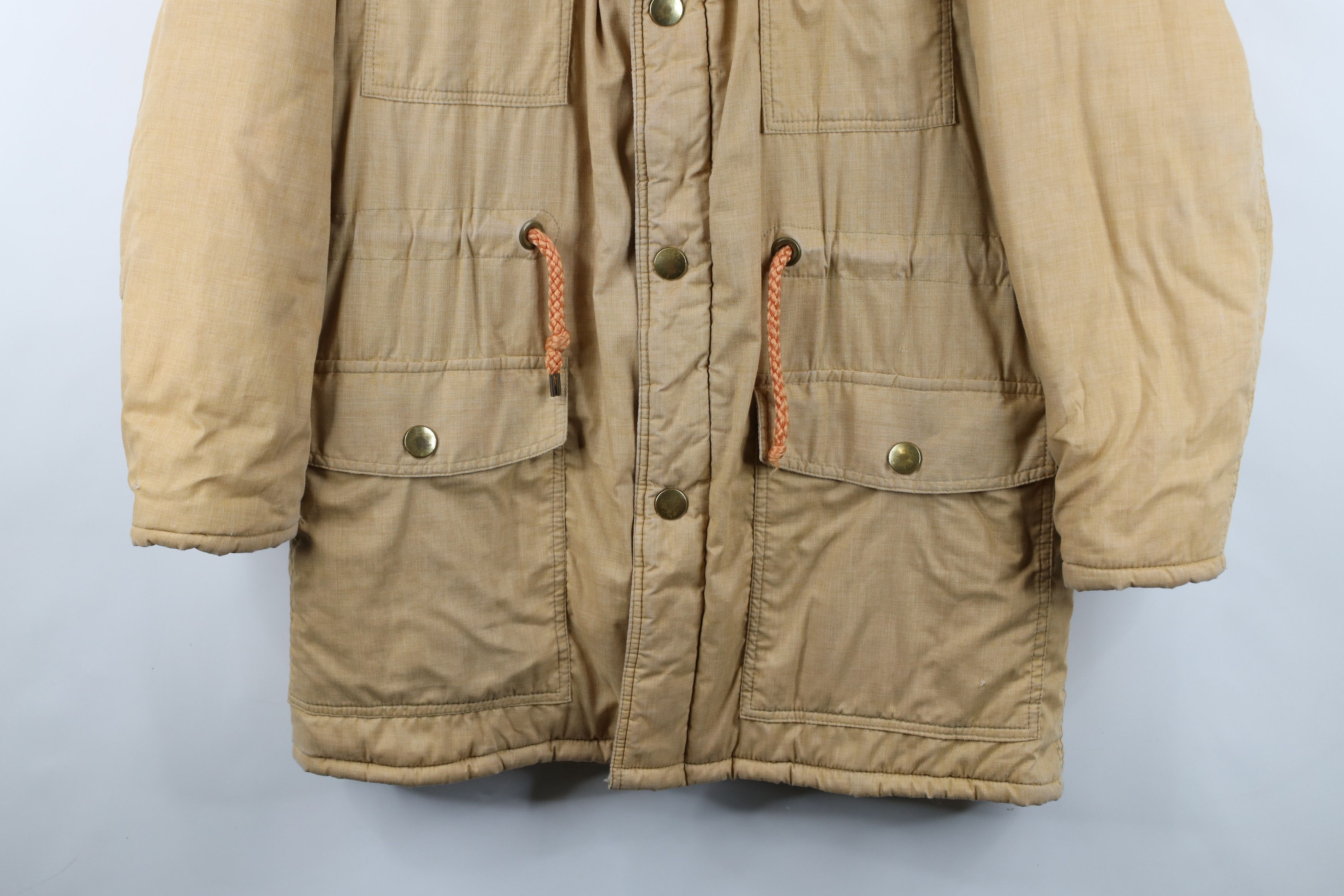 Vintage Vintage 70s Streetwear Chambray Hooded Quilted Parka Jacket Size US XXL / EU 58 / 5 - 3 Thumbnail