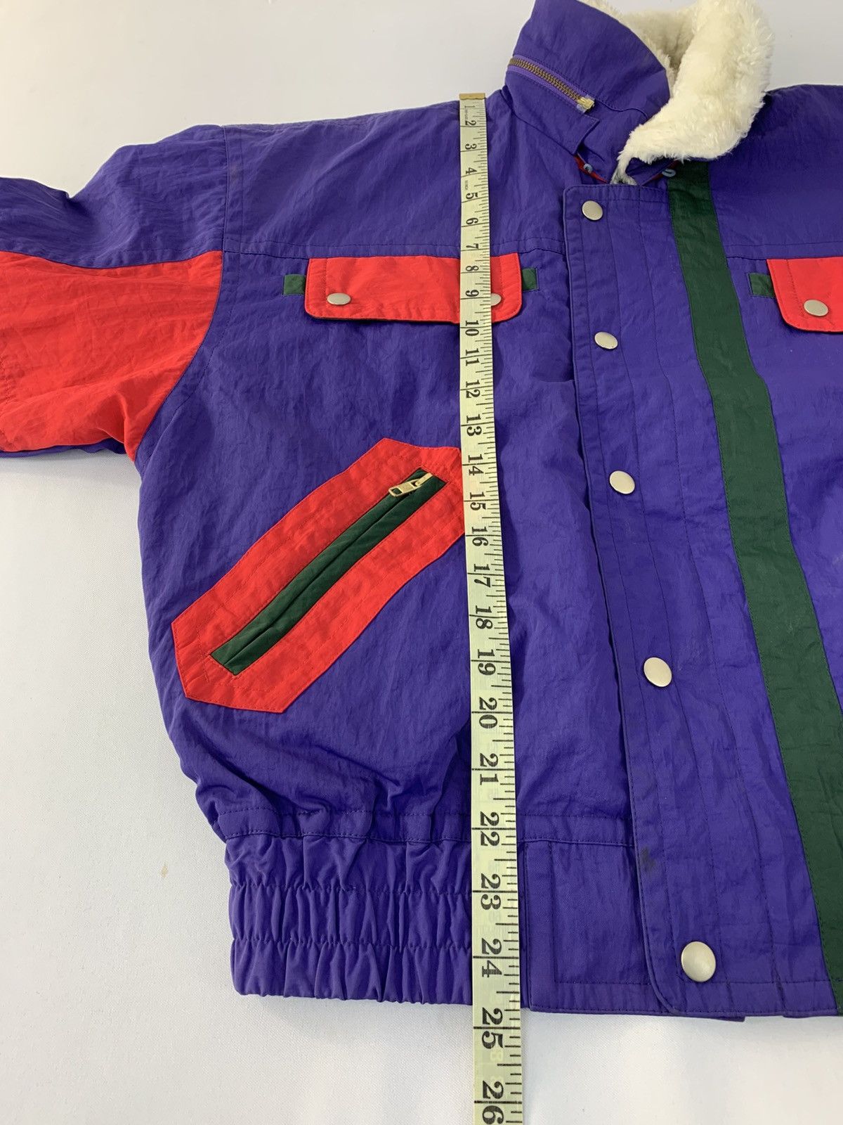 Japanese Brand 90s Pas Dansant Shearling Padded Full Zip Multicolour Design Size US L / EU 52-54 / 3 - 12 Thumbnail