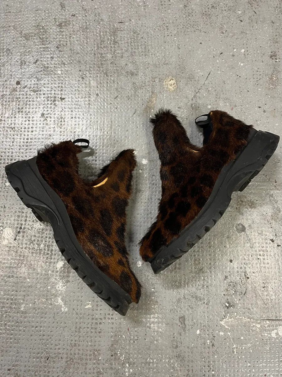 Prada FW1999 Prada Leopard Print Pony Hair Mule Boots Size US 8 / IT 38 - 3 Thumbnail