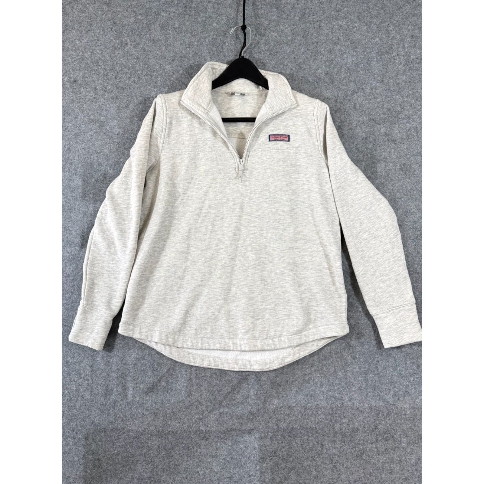 Vineyard Vines Vineyard Vines Sweater Mens S Heather Gray Fleece 1/4 Zip Pullover Mock Neck Logo Shirt Size US S / EU 44-46 / 1 - 3 Thumbnail