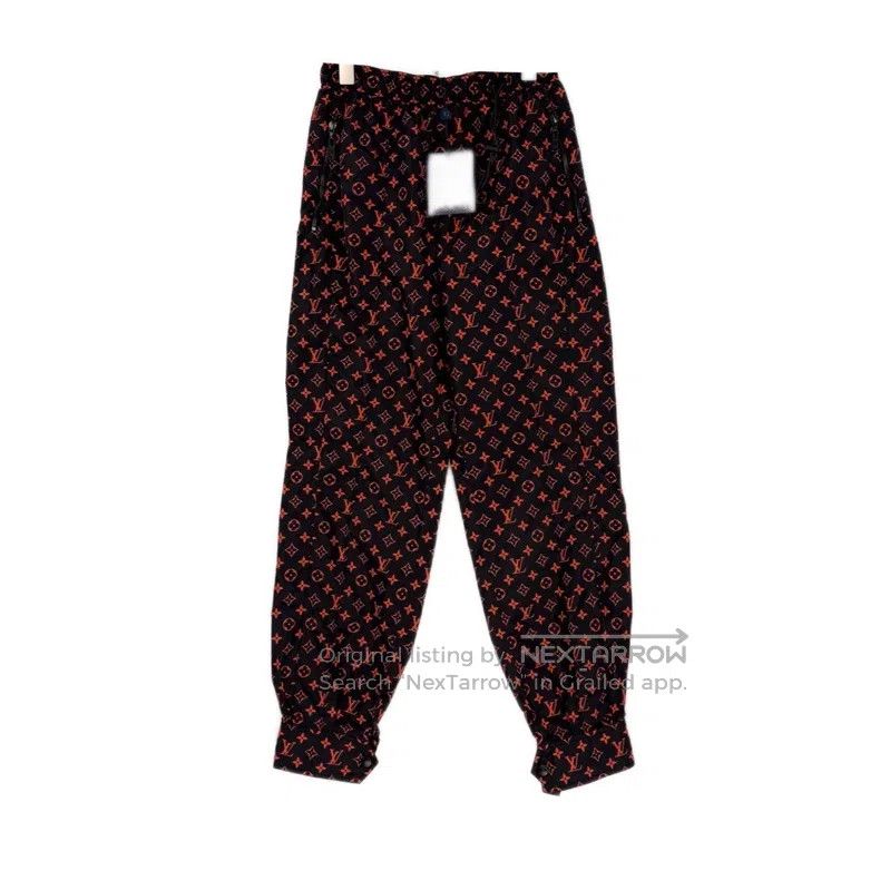 Louis Vuitton Louis Vuitton Black Orange Full Print Nylon Sweatpants Size US 42 / EU 58 - 1 Thumbnail