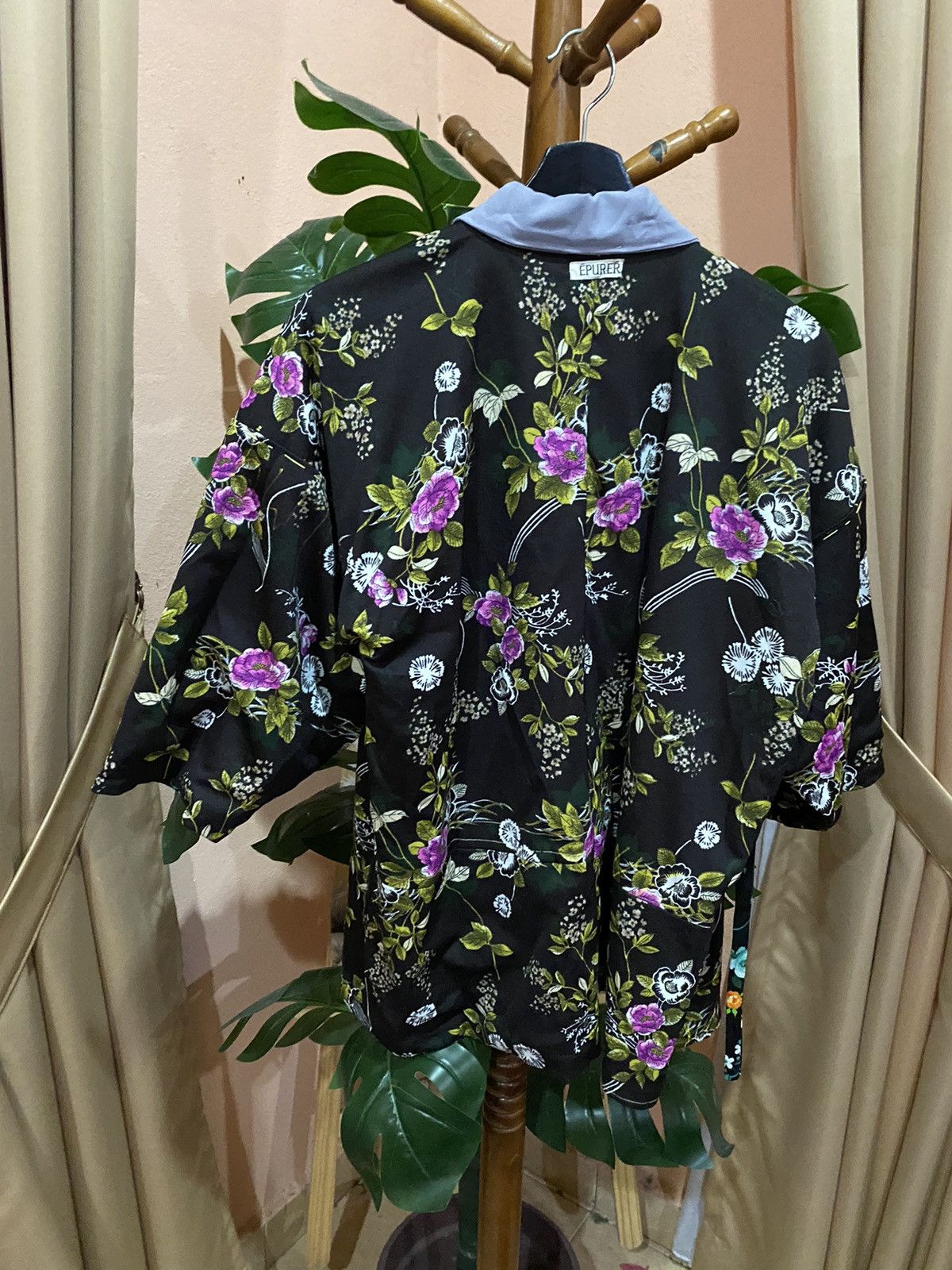 Japanese Brand Épurér Tokyo Floral Kimono Jacket Multicolor Unisex Size L / US 10 / IT 46 - 13 Thumbnail