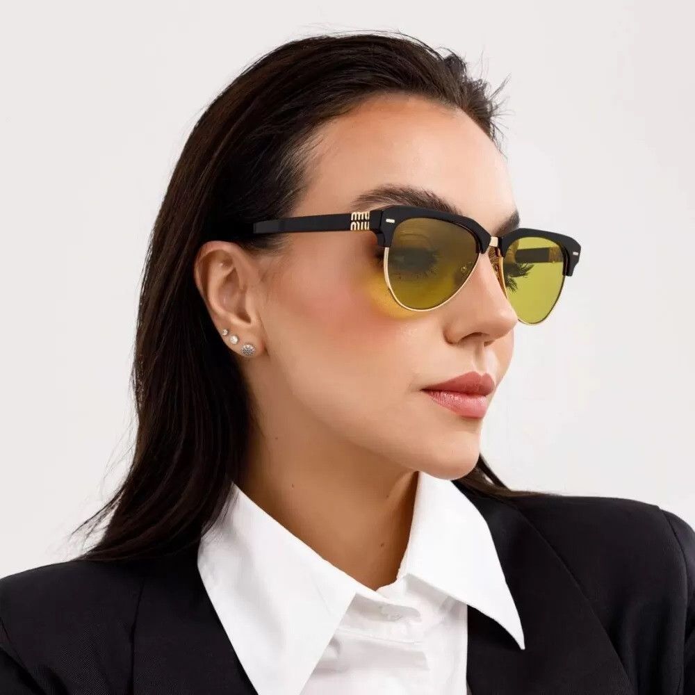 Miu Miu NEW Miu Miu MU09ZS 1AB07O RUNWAY Unisex Sunglasses Size ONE SIZE - 10 Thumbnail