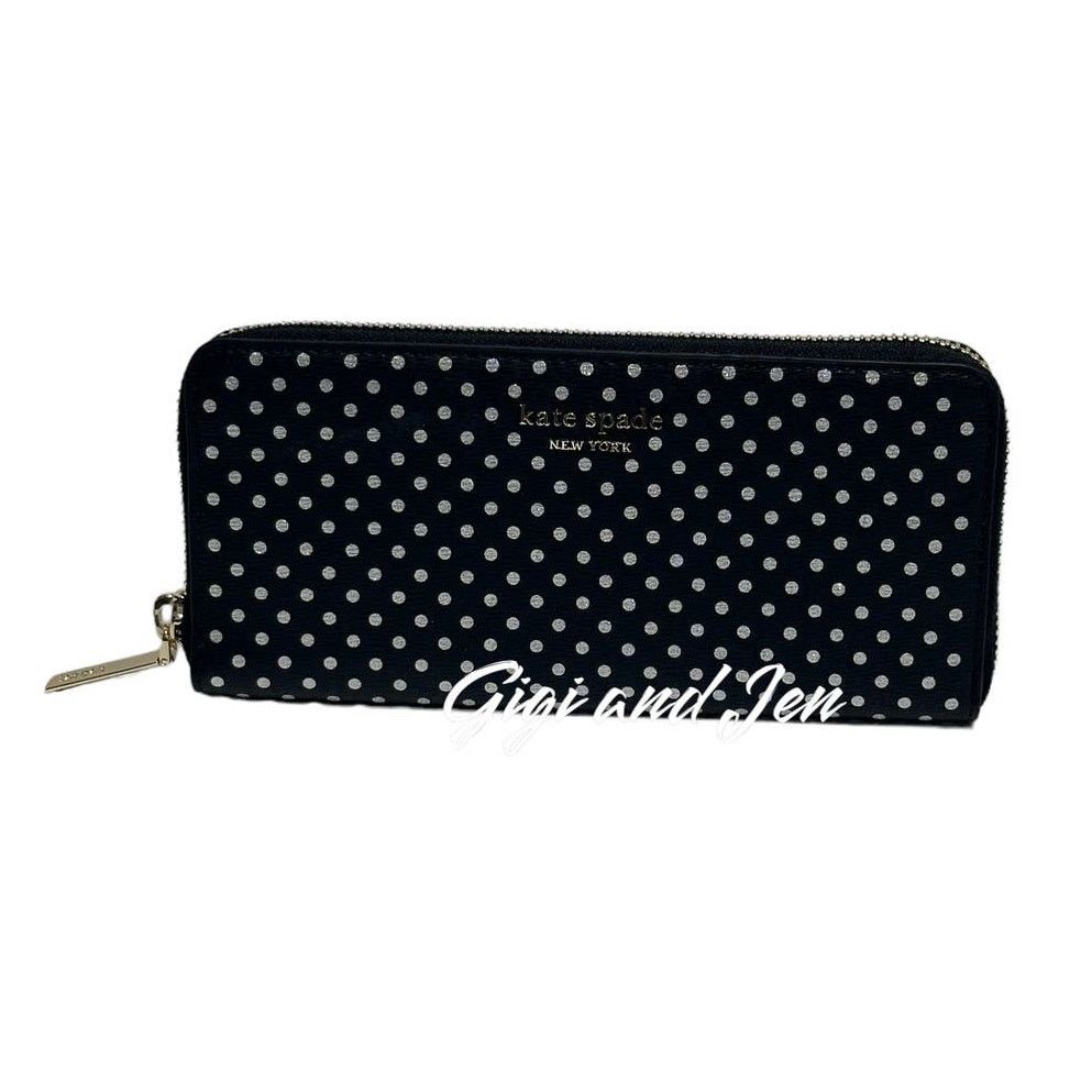 Kate Spade Kate Spade spencer metallic dot slim continental wallet Size ONE SIZE - 1 Thumbnail