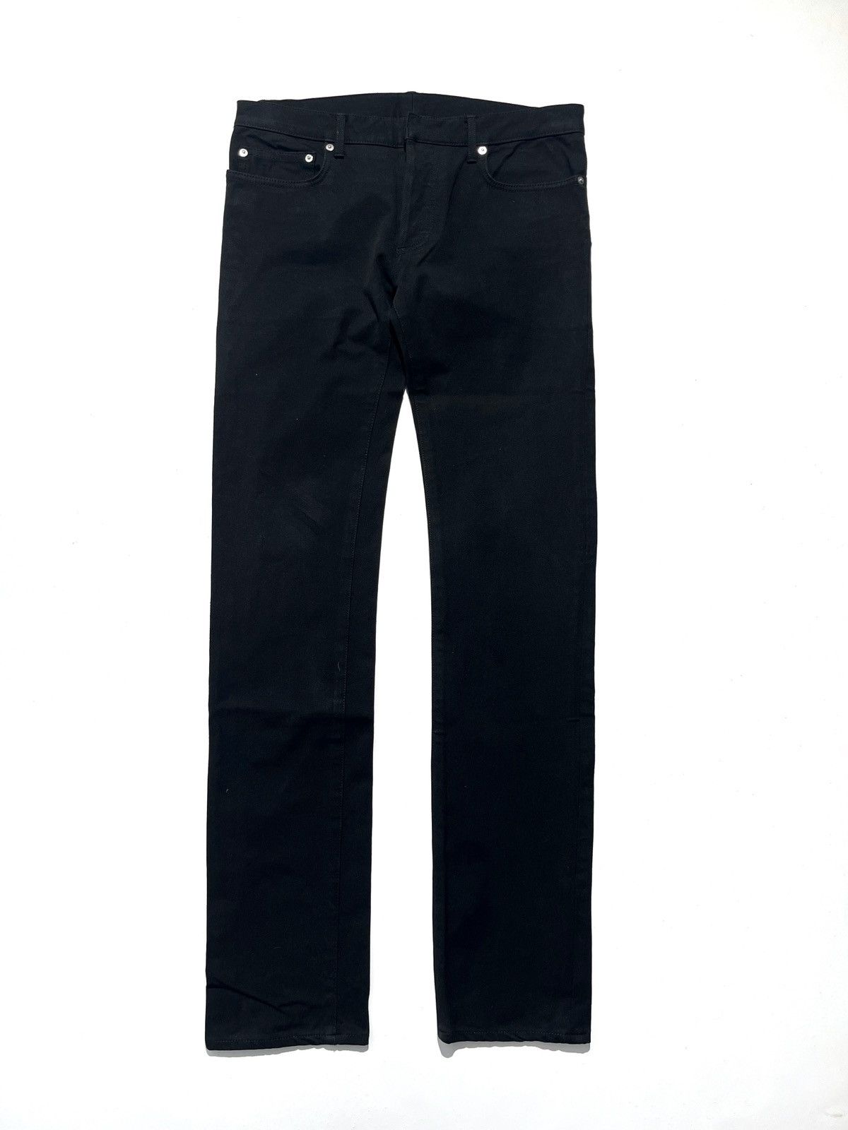 Dior Hedi Slimane SS05 Dior Homme 'Beck' Black Fabric Jeans Sz 29