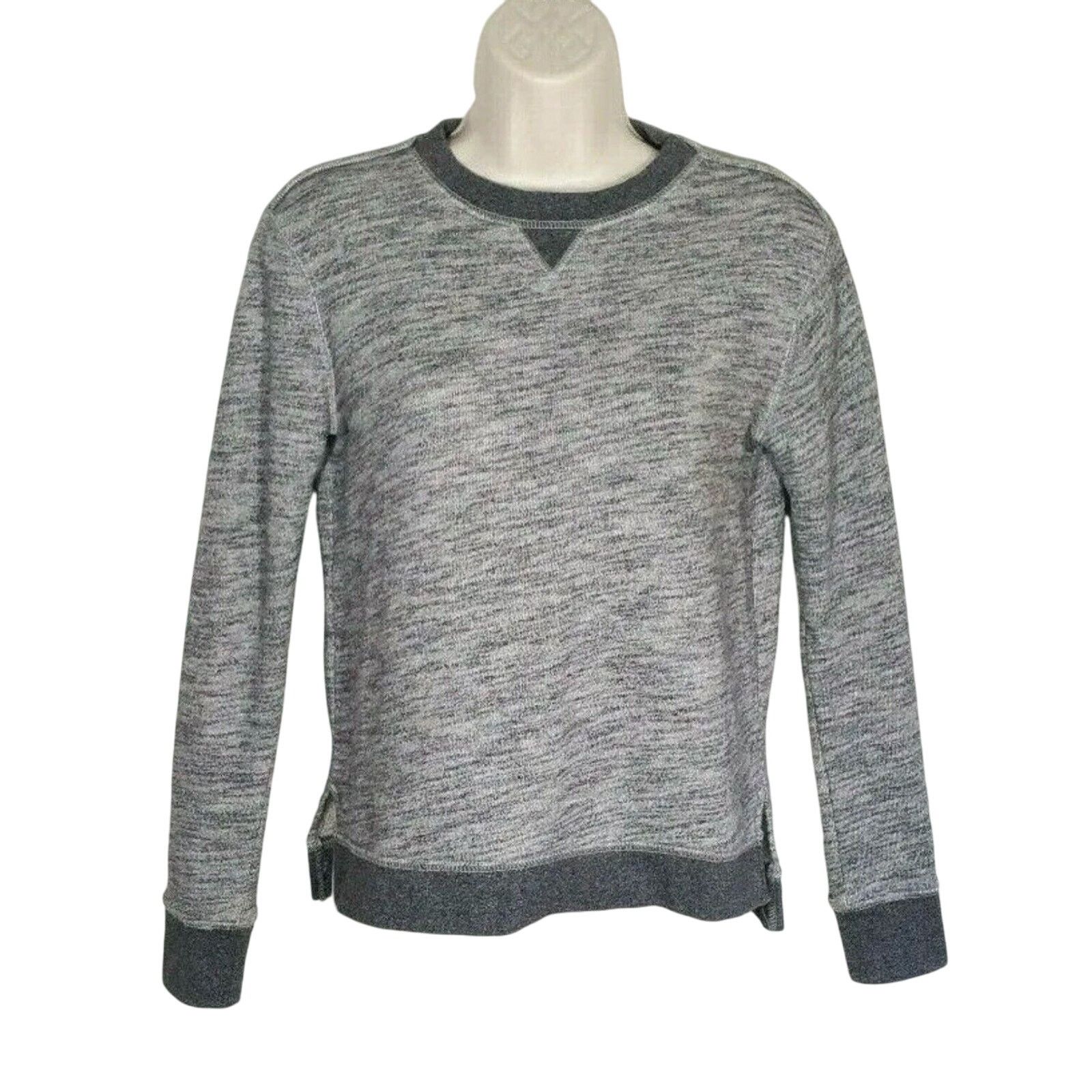 Rag & Bone Rag & Bone Gray Georgia Boxy Sweatshirt Dark Gray Trim S Size S / US 4 / IT 40 - 3 Thumbnail
