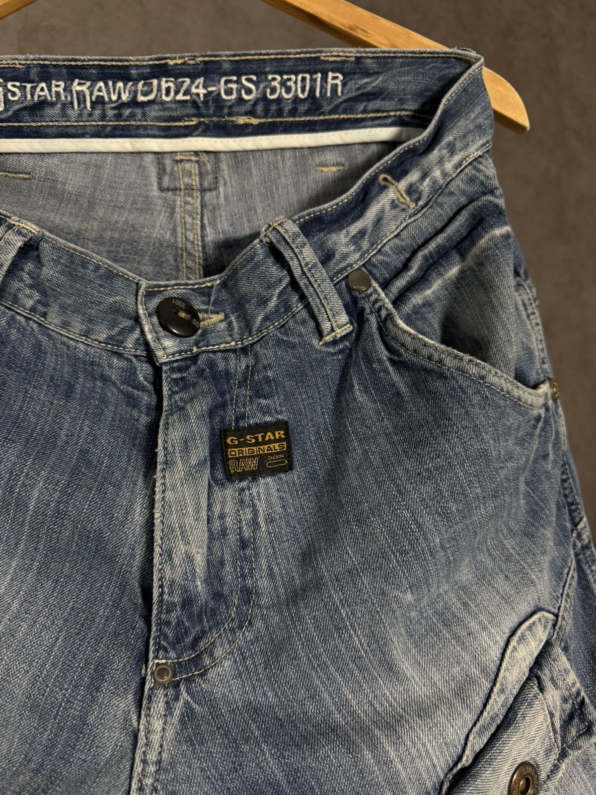 G-Star G Star Raw vintage designer biker jeans Size US 32 / EU 48 - 4 Thumbnail
