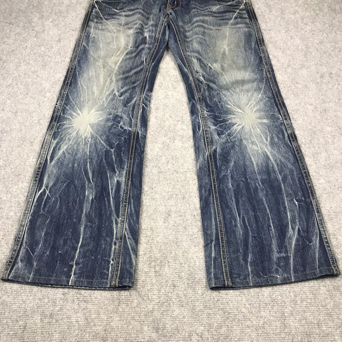 Japanese Brand FLARE DENIM BLUE WAY JAPANESE BOOTCUT DENIM PANTS 136 Size US 30 / EU 46 - 2 Thumbnail