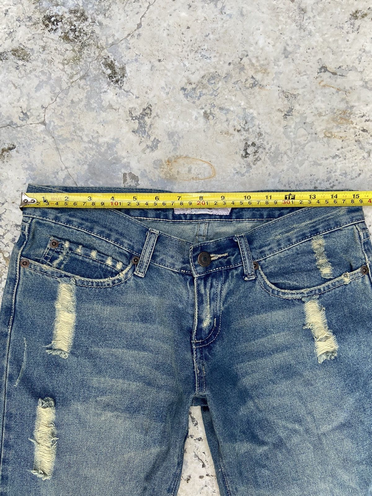 20471120 × If Six Was Nine × Japanese Brand Y2K fancy collection flare disetressed denim pants Size 30" / US 8 / IT 44 - 13 Thumbnail