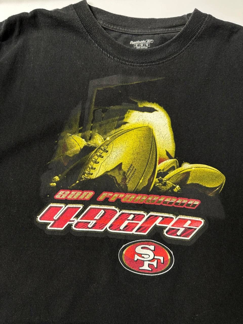 NFL Vintage San Francisco 49ers Ball T Shirt Size US XL / EU 56 / 4 - 4 Thumbnail