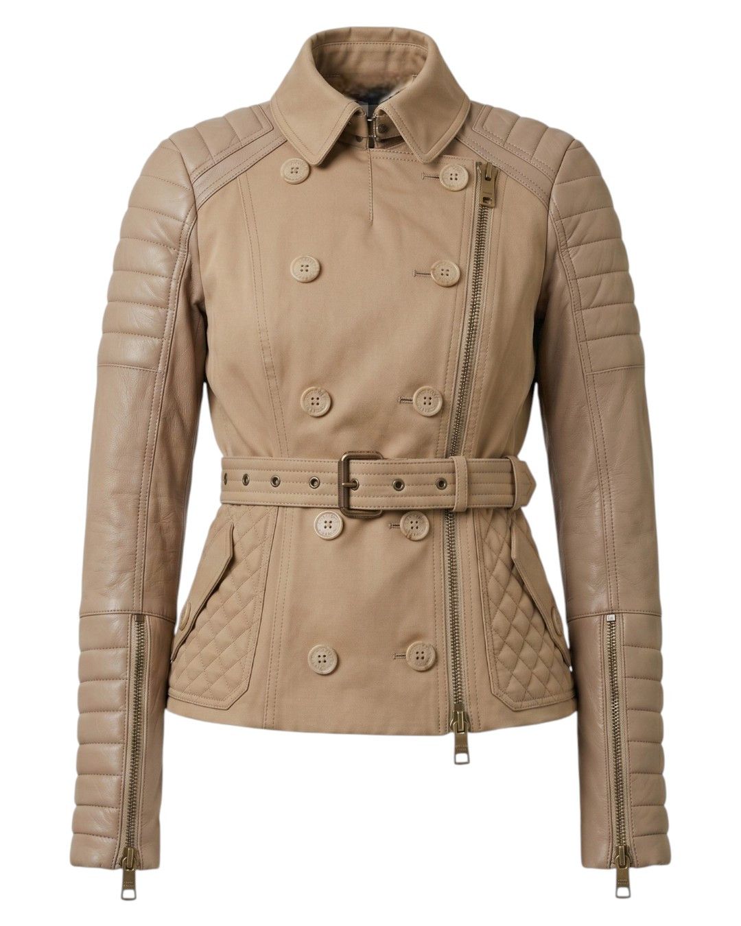 Burberry Prorsum S/S 2011 RUNWAY QUILTED LEATHER JACKET Size M / US 6-8 / IT 42-44 - 2 Thumbnail