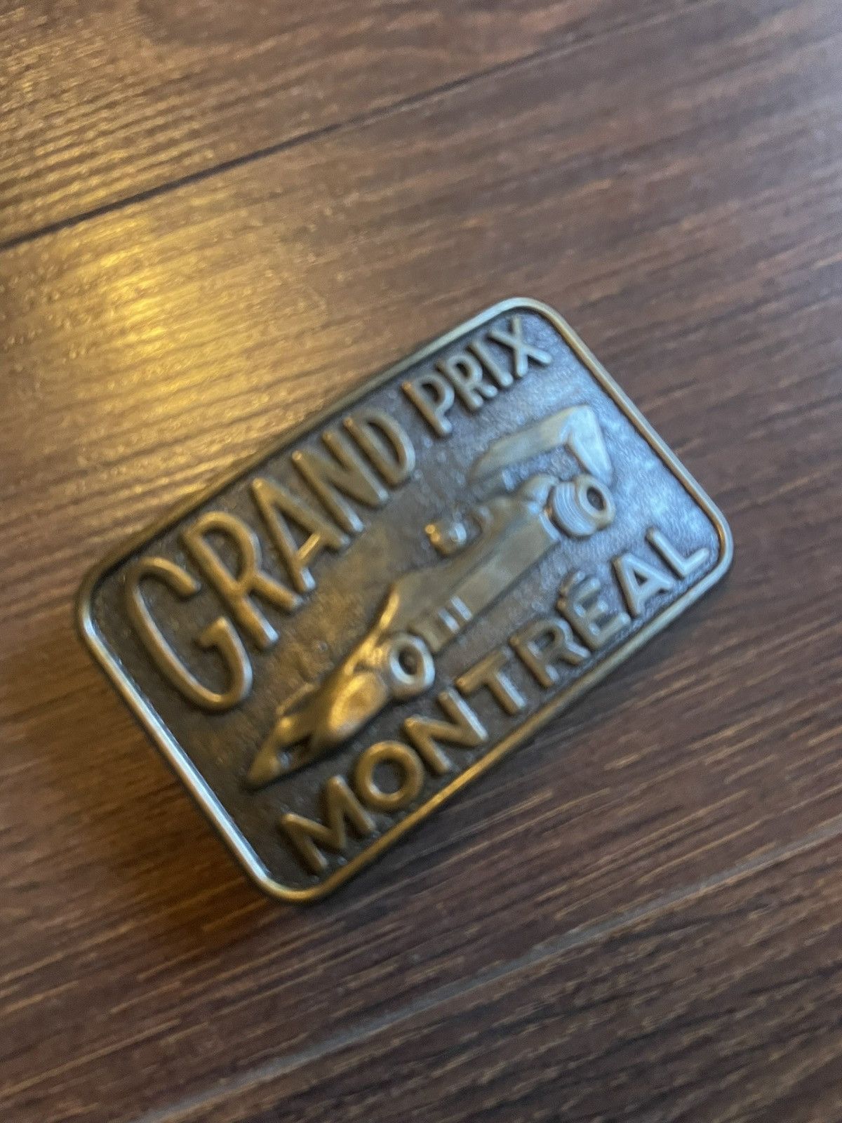 Vintage Vintage 1970s/80s Grand Prix Montréal F1 Belt buckle Size 32 - 2 Thumbnail