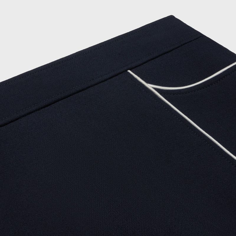 Celine o1w1db10526 2J7656 Trapeze Mini Skirt in Black Size 27" / US 4 / IT 40 - 3 Thumbnail