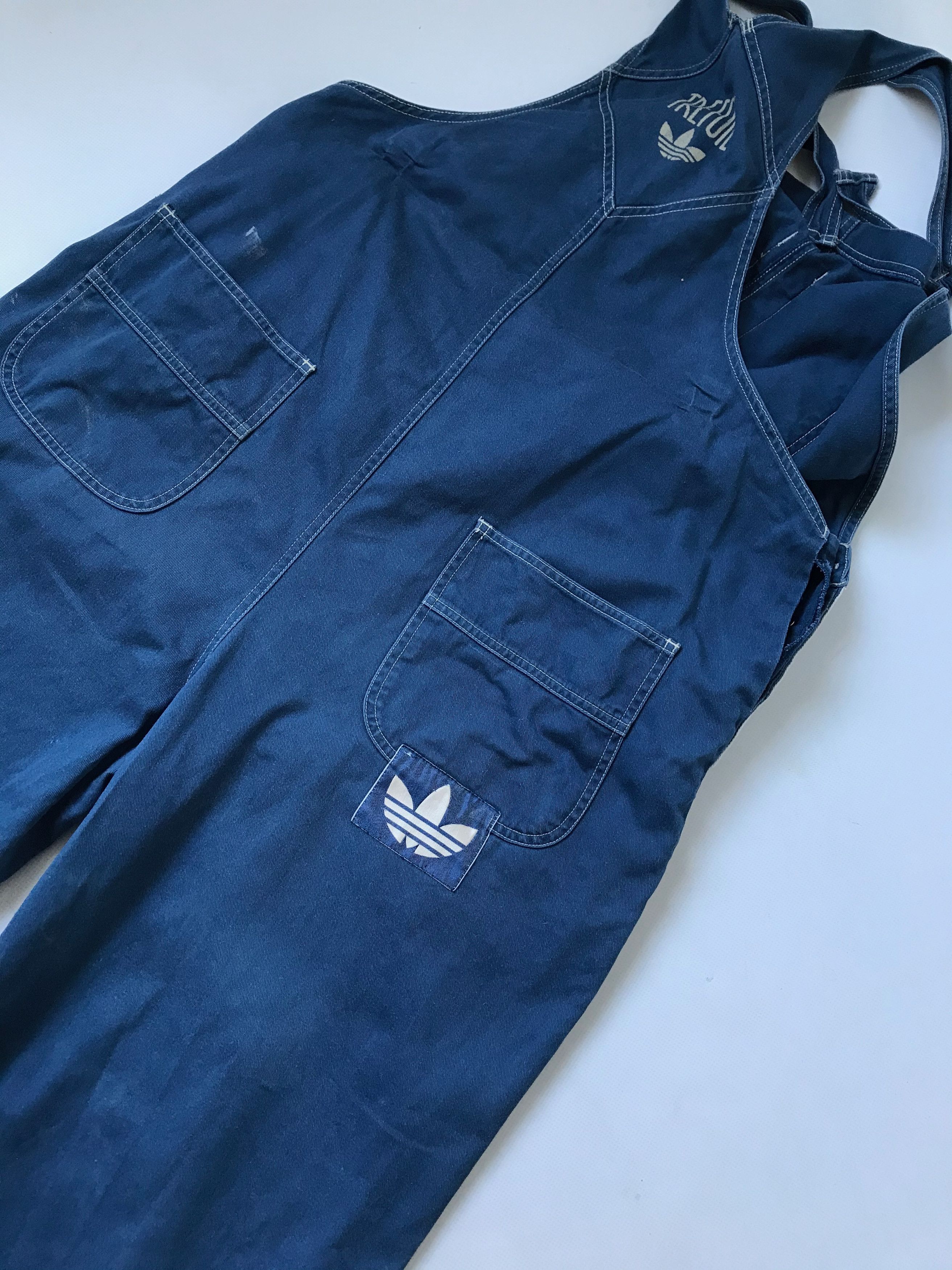Adidas RARE Vintage Adidas Overall Denim Trefoil Size US 32 / EU 48 - 17 Thumbnail
