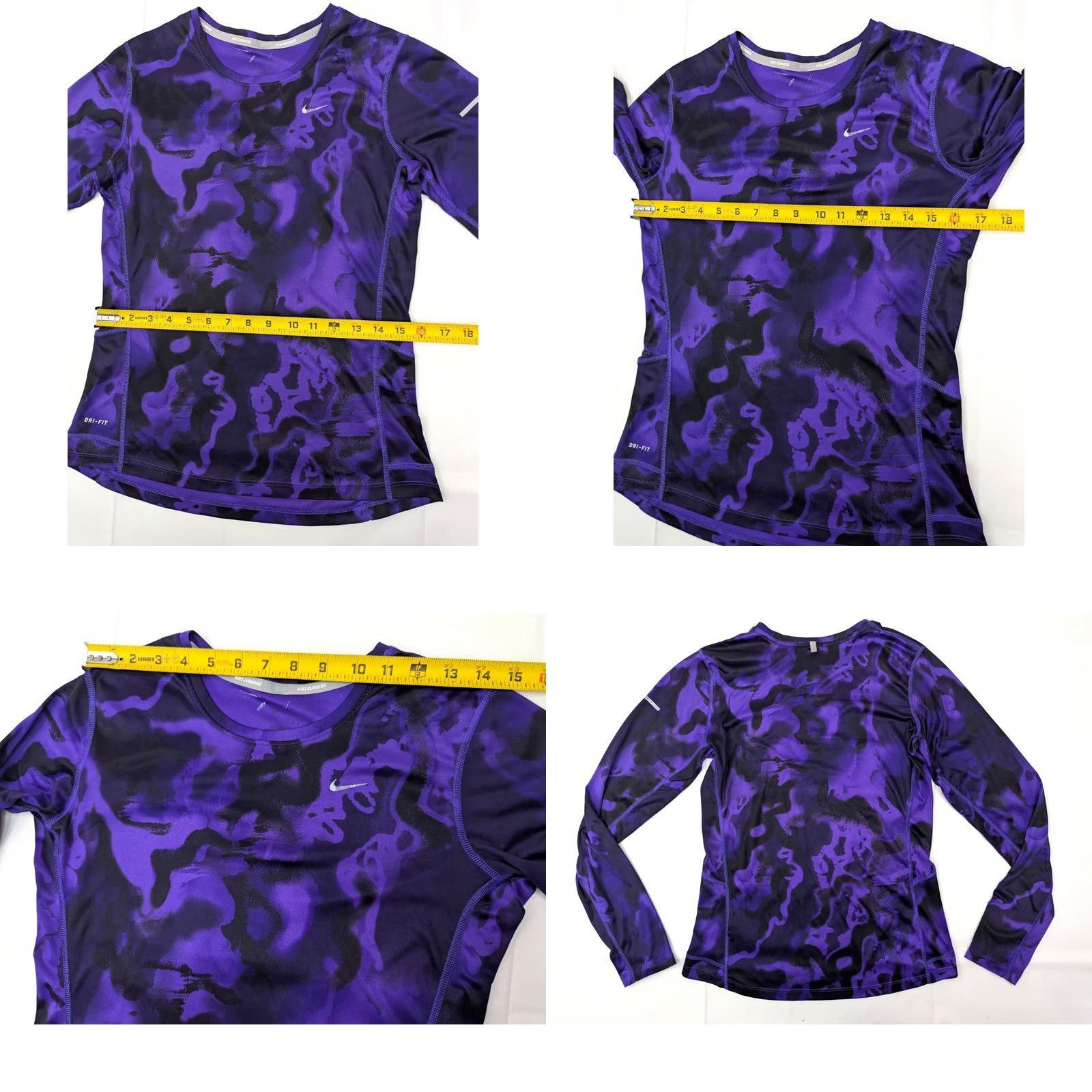 Nike Nike Miler Running Shirt Womens Small Purple Black Dri-Fit Size S / US 4 / IT 40 - 8 Thumbnail