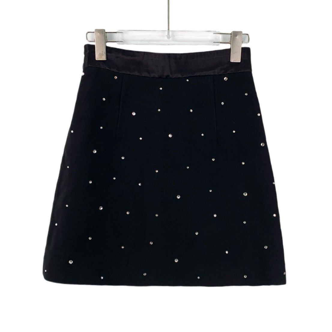 Miu Miu Miu Miu Black Diamond Encrusted Casual Halter Dress Size 25" / US 0 / IT 36 - 2 Thumbnail
