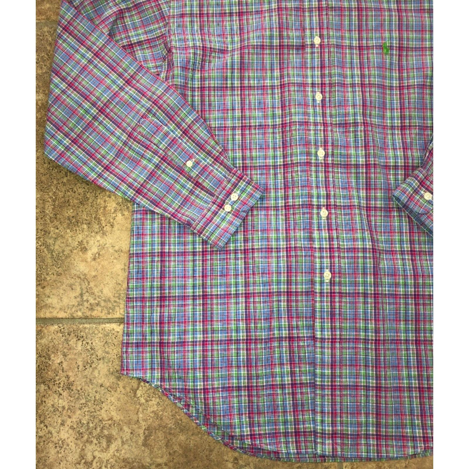 Ralph Lauren Ralph Lauren Mens Plaid Classic Fit Long Sleeve Button Front Shirt L Multicolor Button-Up Shirts Mens Size US L / EU 52-54 / 3 - 3 Thumbnail