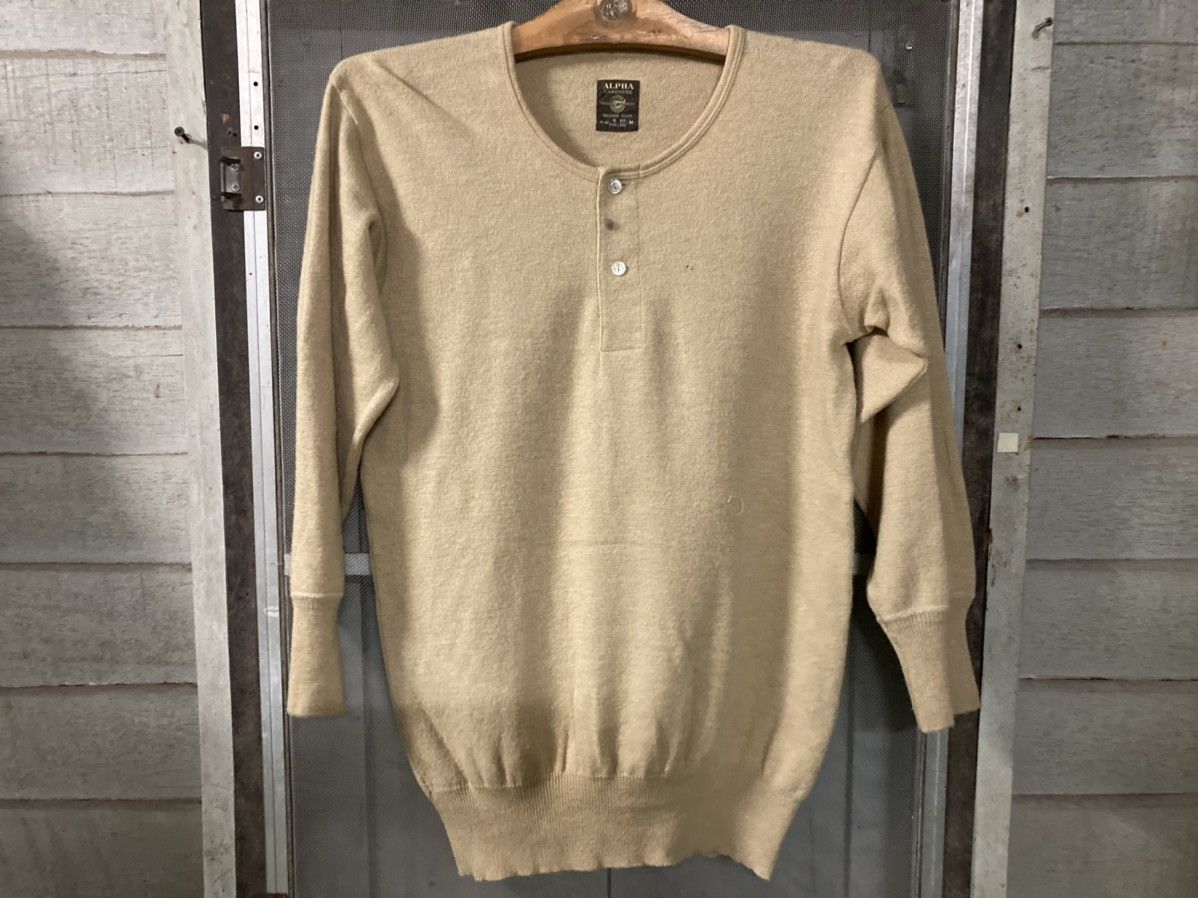 Alpha Industries × Designer Vintage Alpha Bottom Haft Under Shirt Size US XS / EU 42 / 0 - 1 Thumbnail