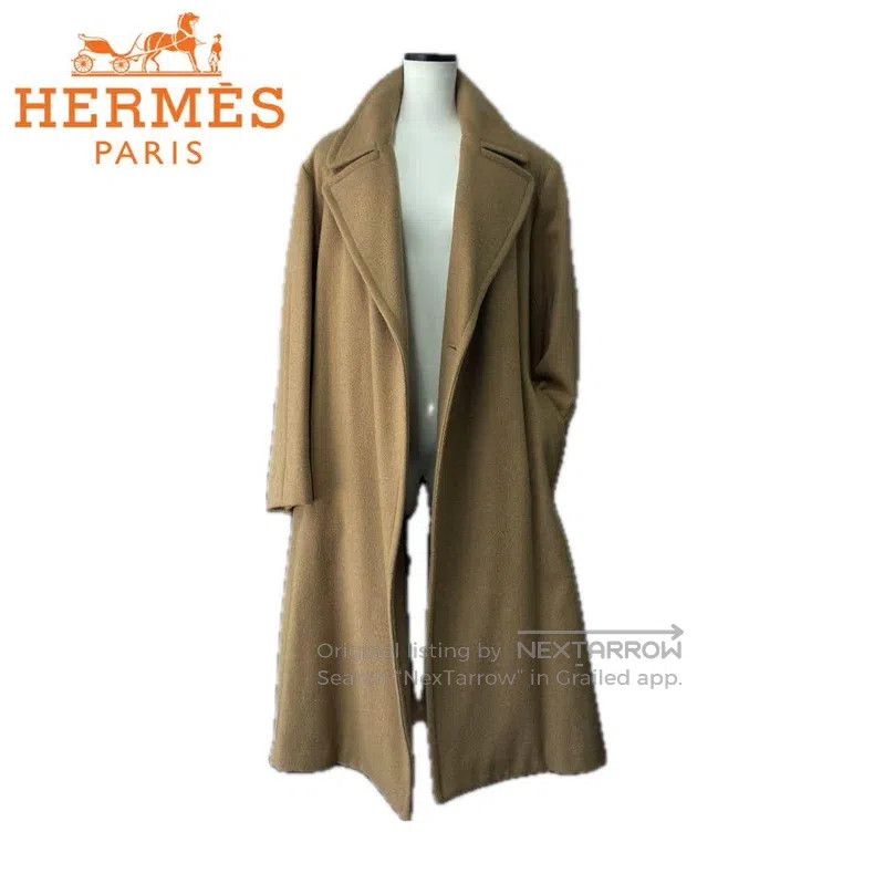 Hermes Hermes Margiela Camel Hair Overcoat Size XXS / US 00 / IT 34 - 5 Thumbnail