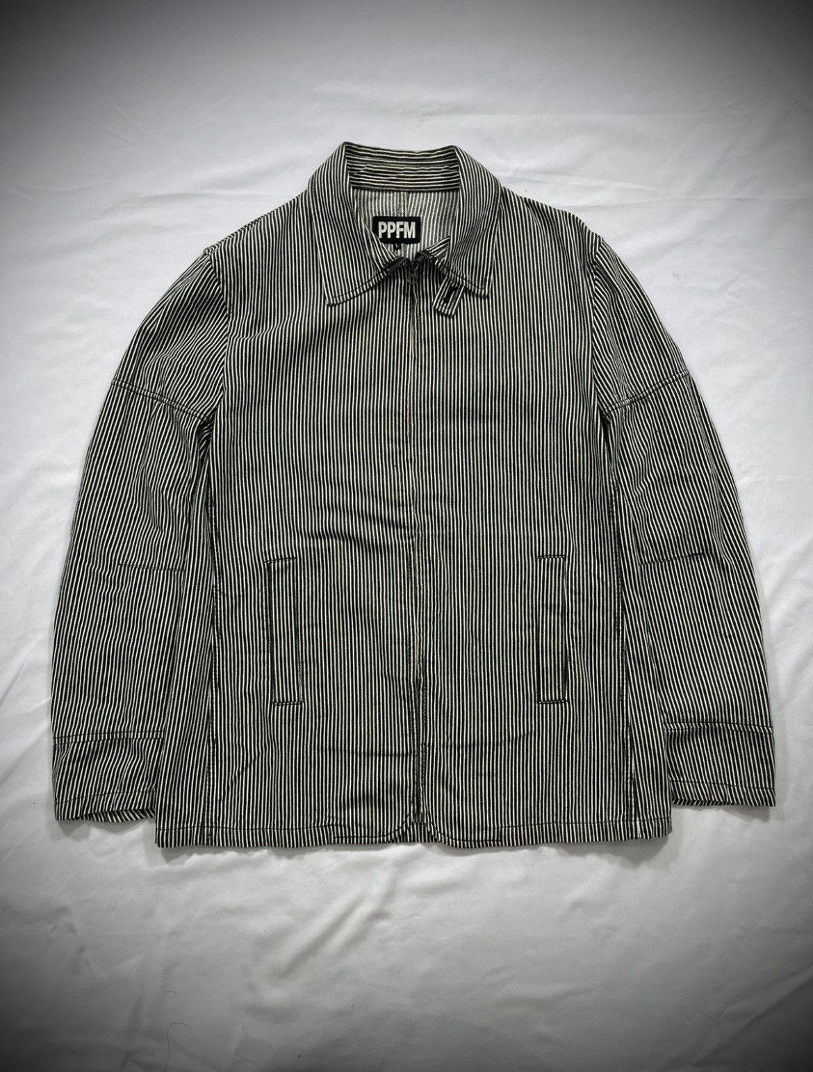 PPFM PPFM Stripe Button Up Zip Nice Design Size US M / EU 48-50 / 2 - 1 Thumbnail