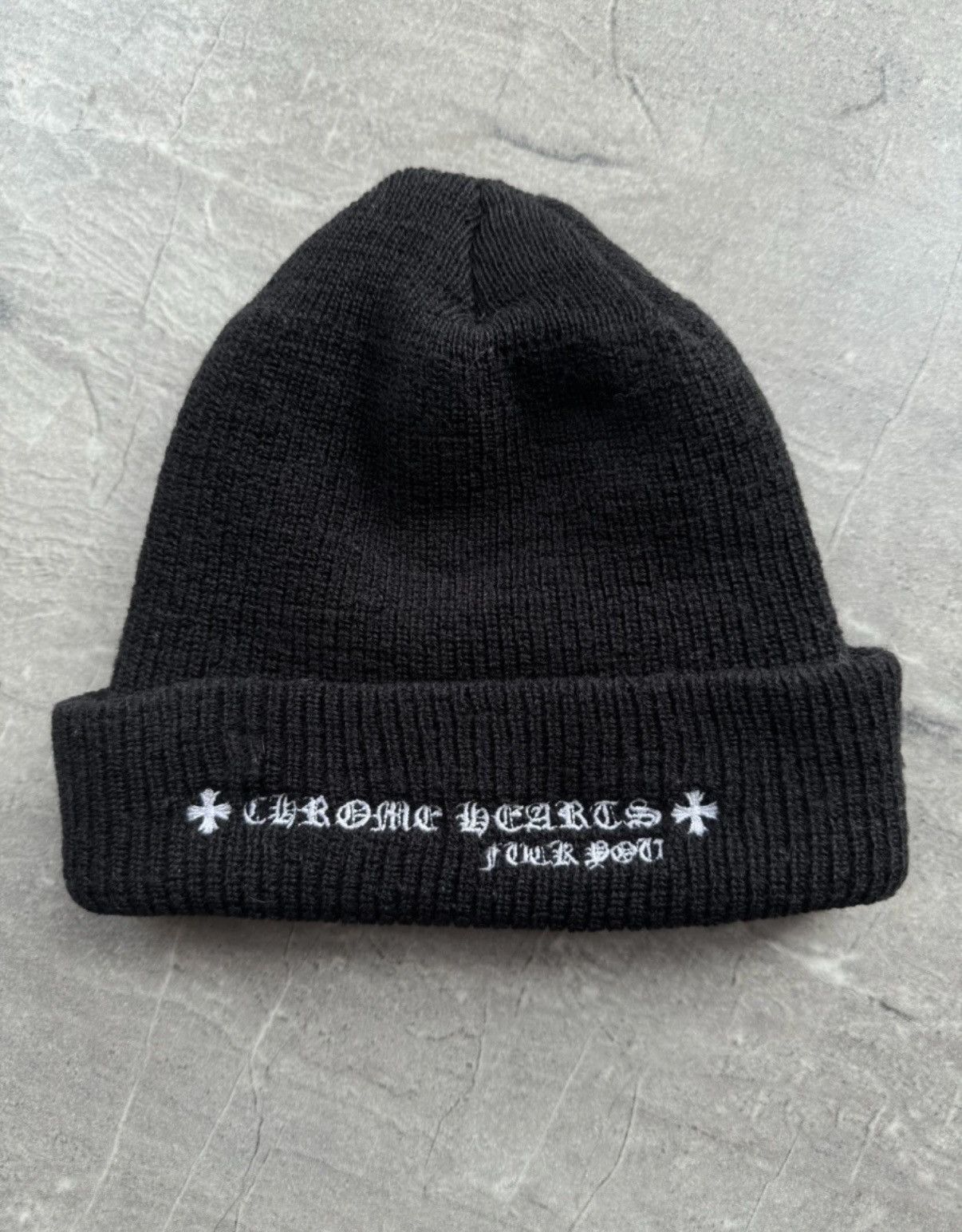 Chrome Hearts Chrome Hearts Cross Embroidered Beanie Size ONE SIZE - 2 Thumbnail