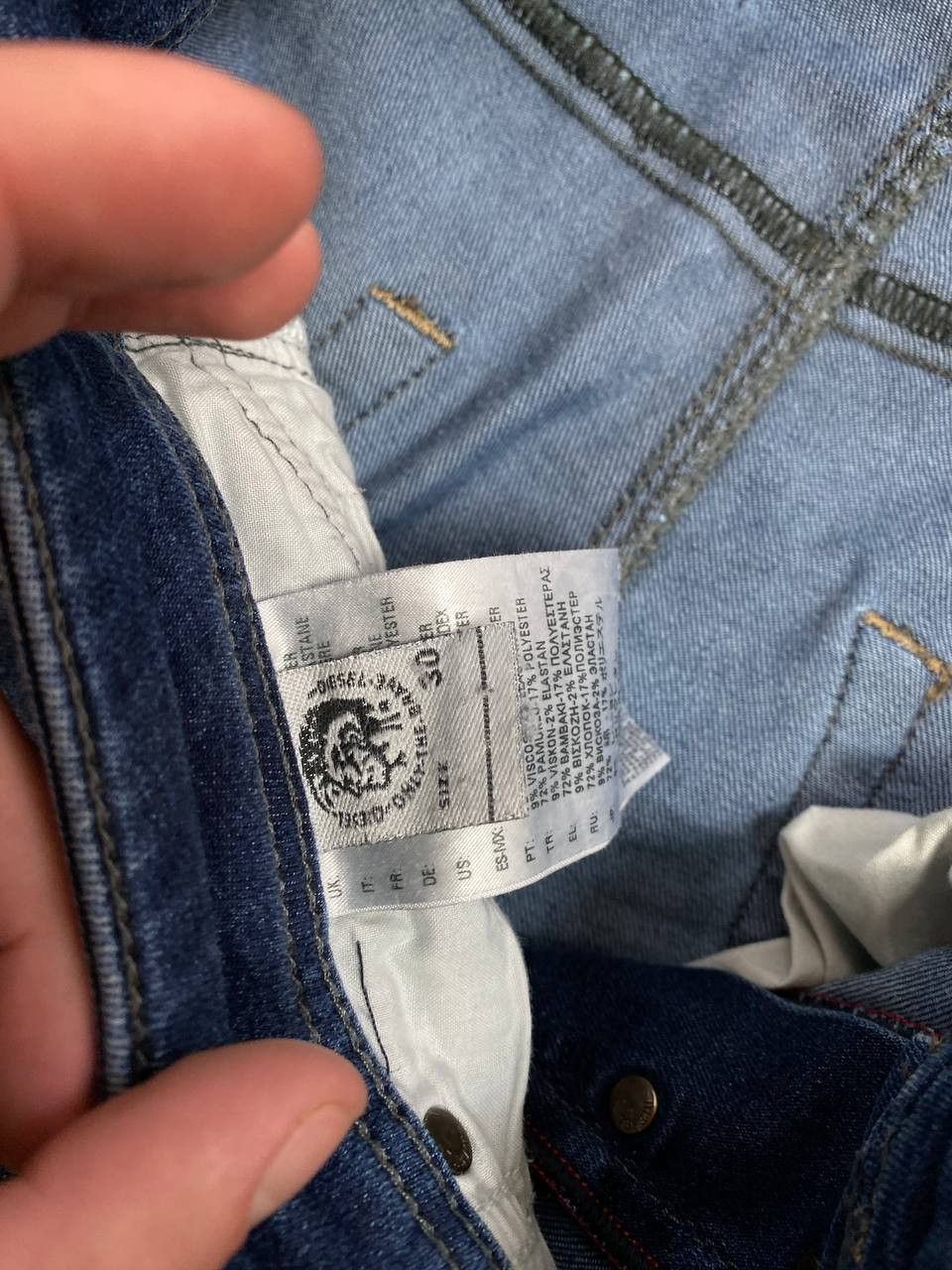 Diesel × Vintage VINTAGE Y2K ARCHIVE STYLE DIESEL GRUNGE FADED JEANS Size US 30 / EU 46 - 3 Thumbnail